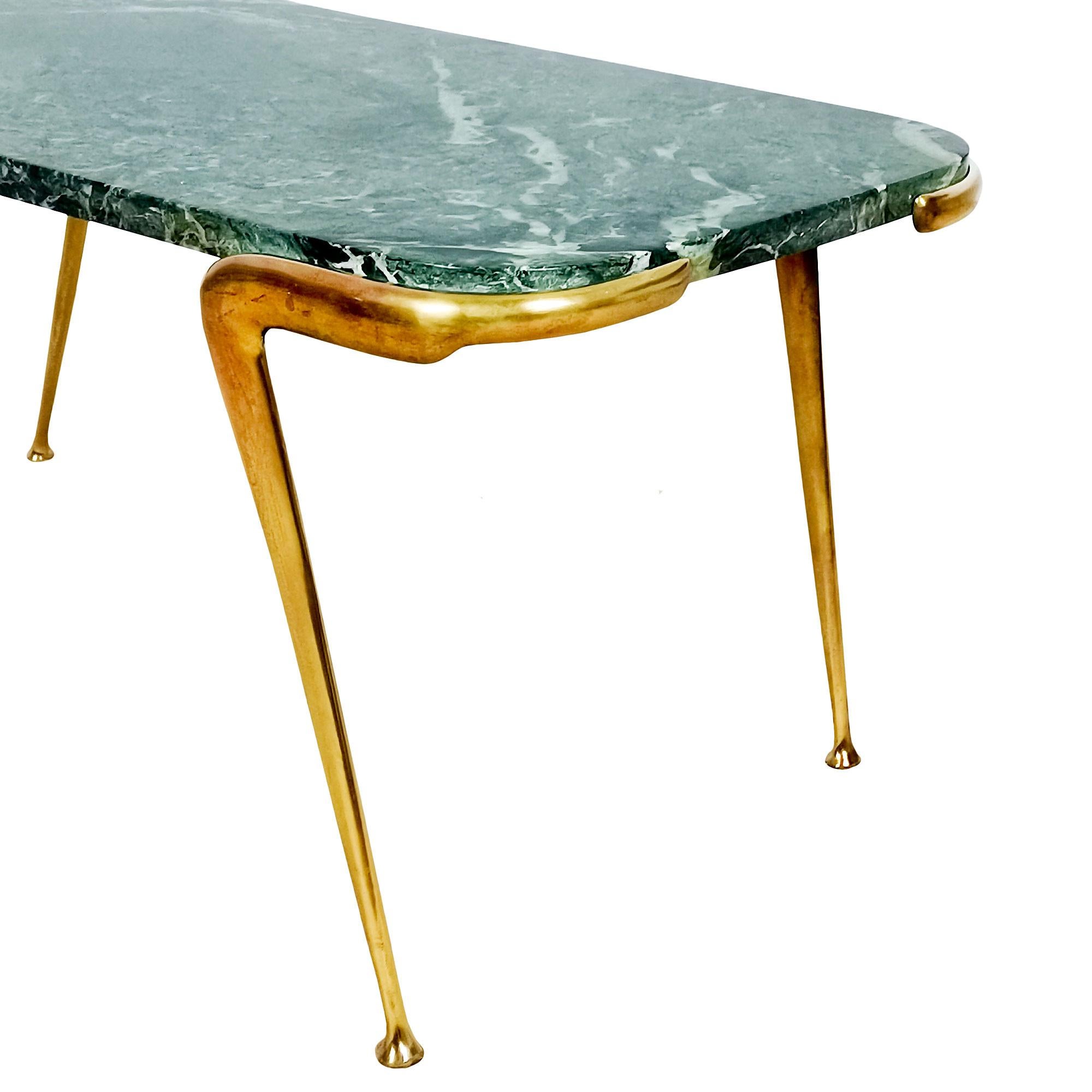 Polished Marble Coffee Table, Italy, 1940s