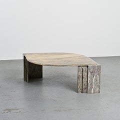 Table basse en marbre, Italie, vers 1970