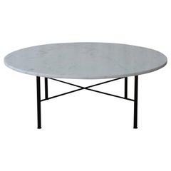 Marble Coffee Table on Steel Base