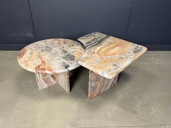 Marble coffee table set, 1970s