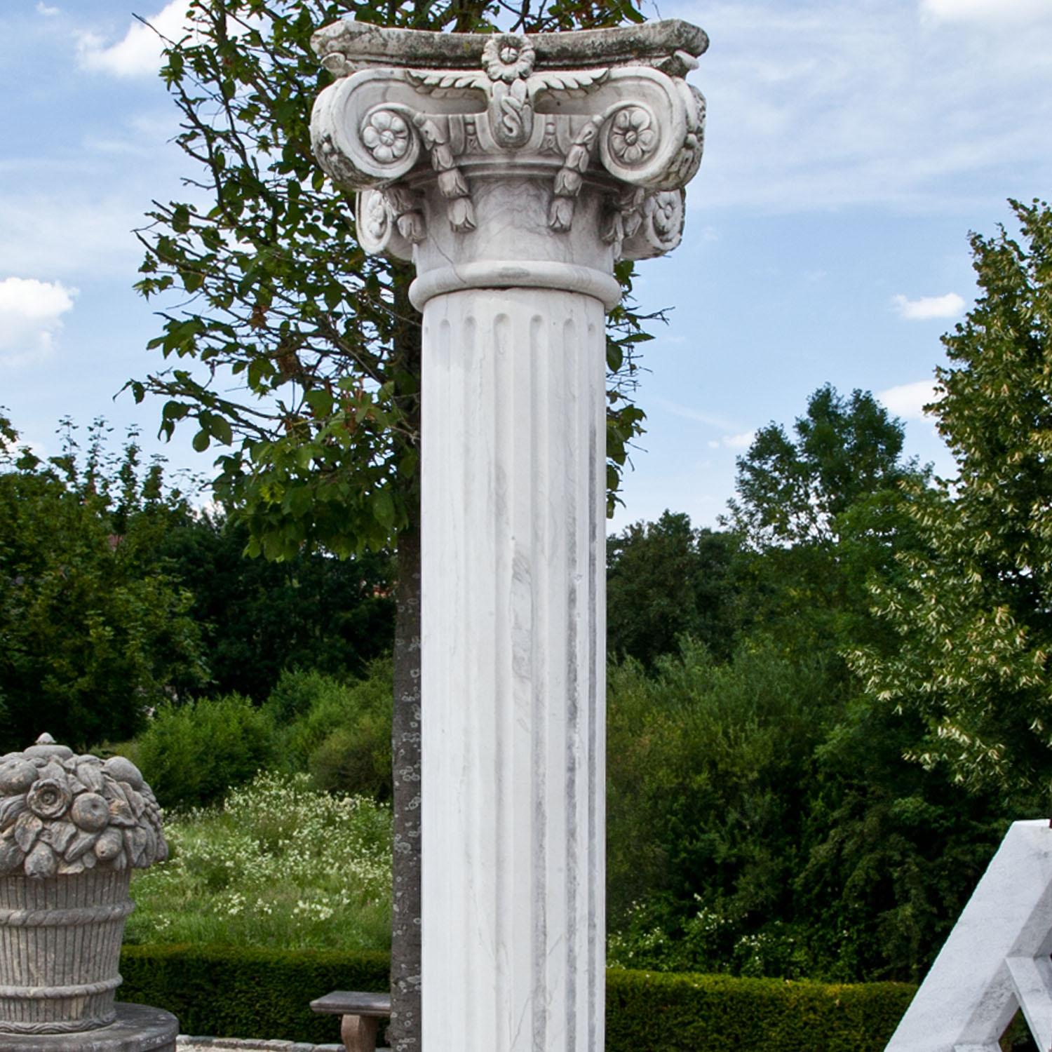 Neoclassical Marble Column, 20th Century For Sale