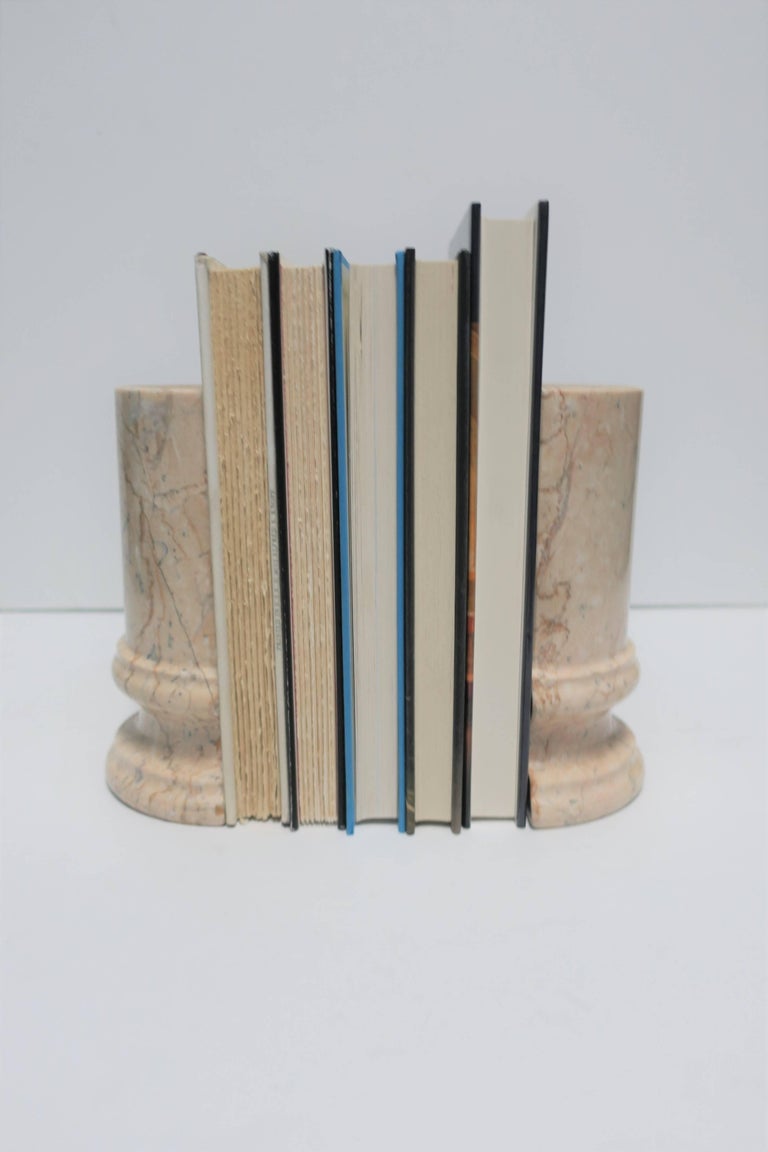 Marble Column Bookends at 1stDibs