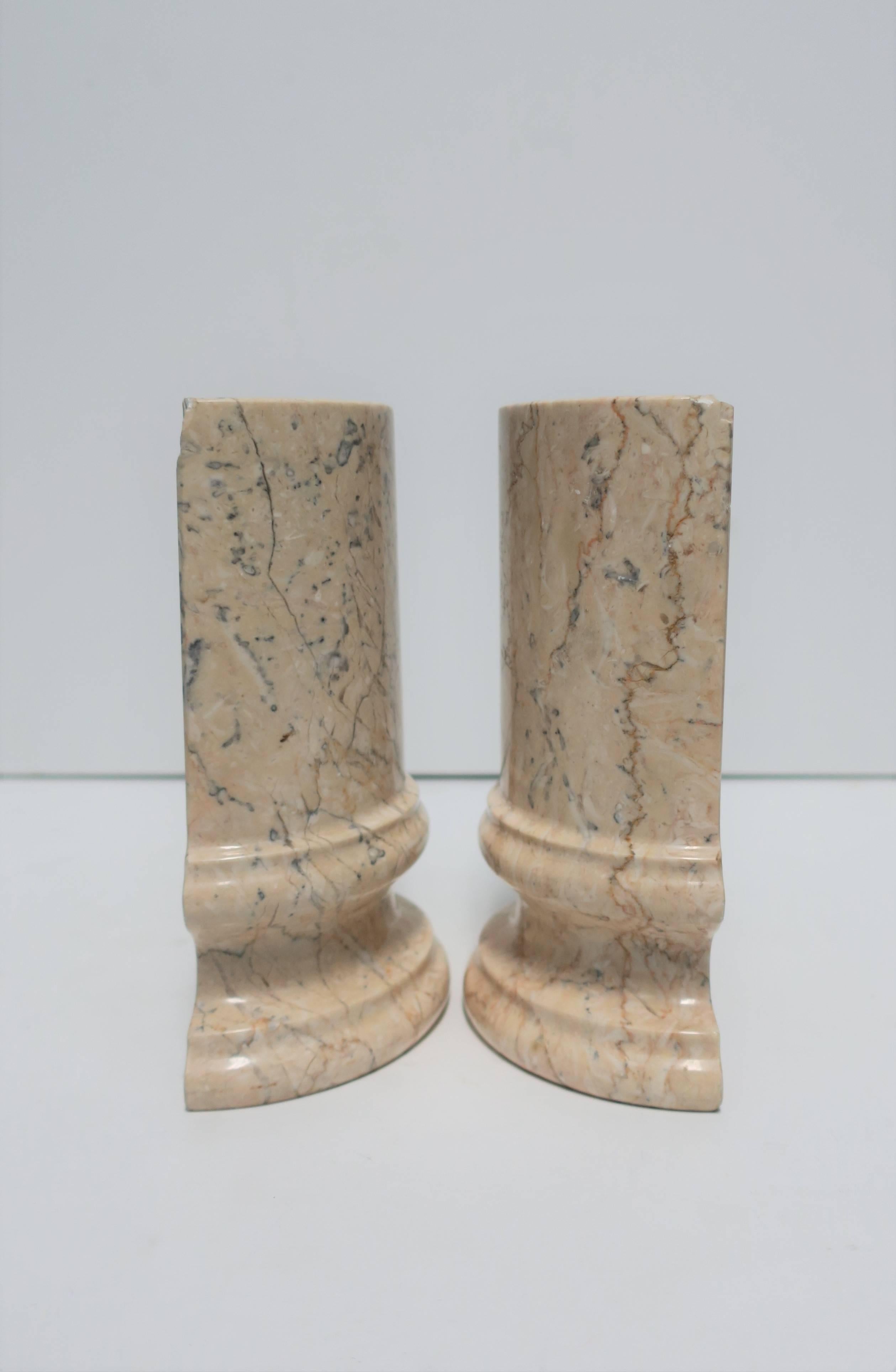 Marble Column Bookends 1