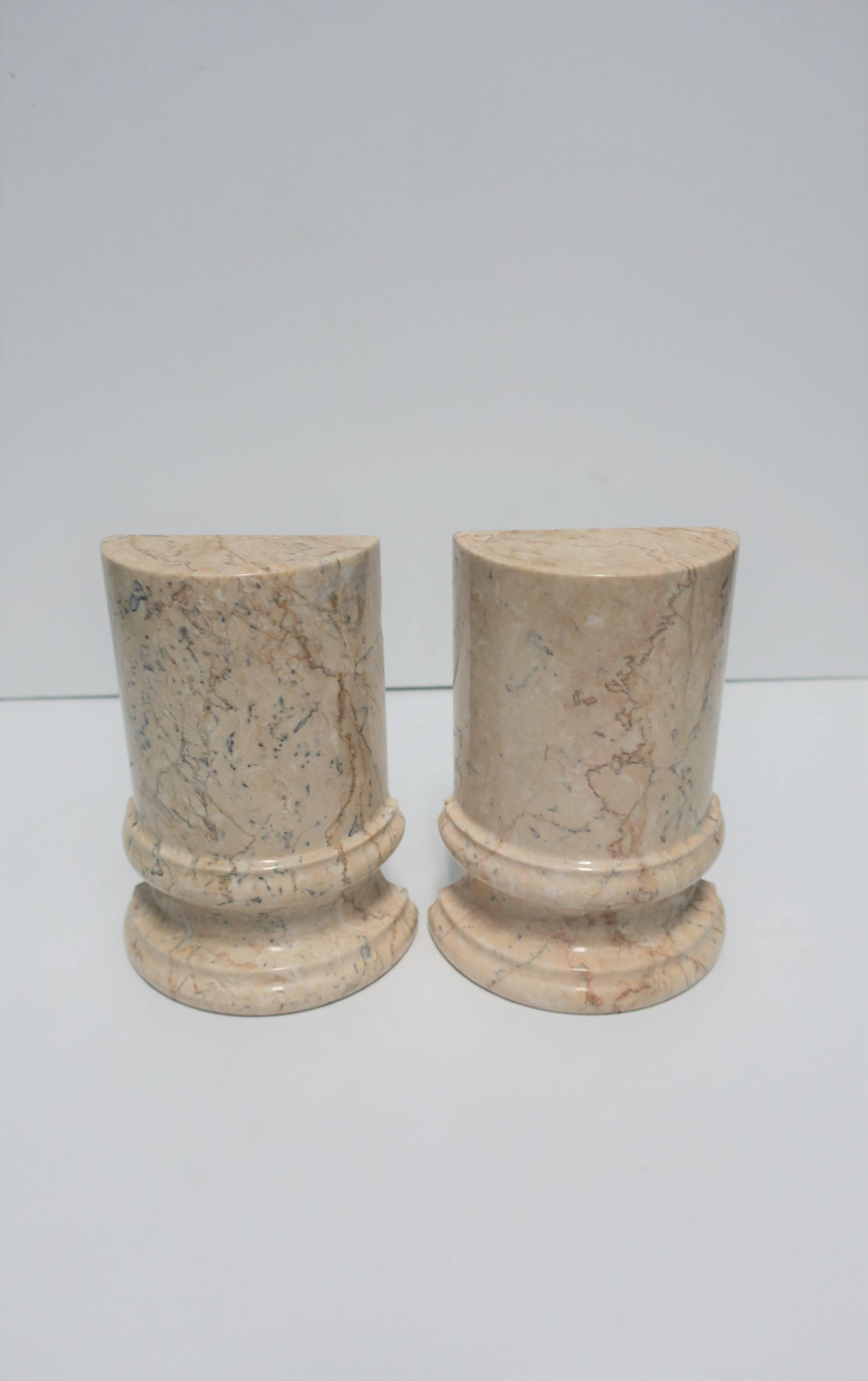 Marble Column Bookends 2