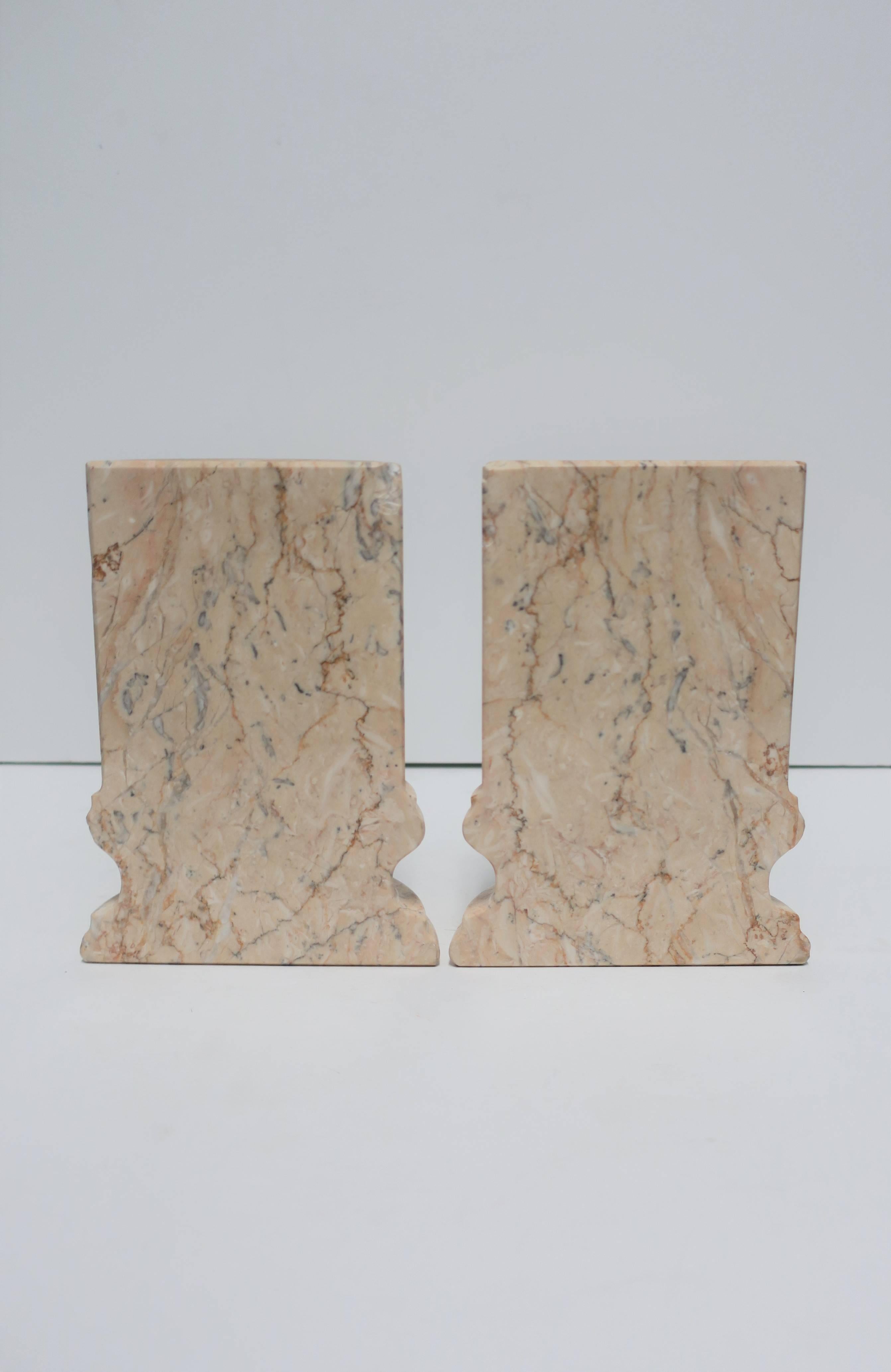 Marble Column Bookends 4