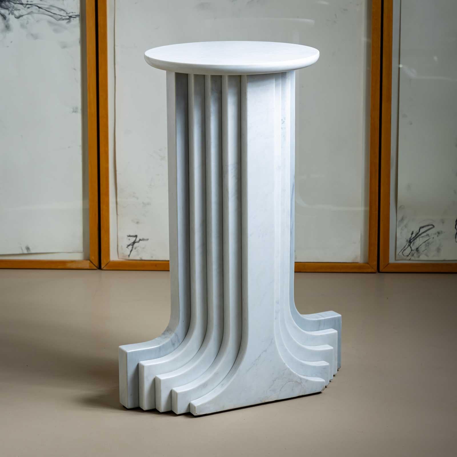 20ième siècle Columne en marbre de Carlo Scarpa pour Simon, Italie 1970 en vente