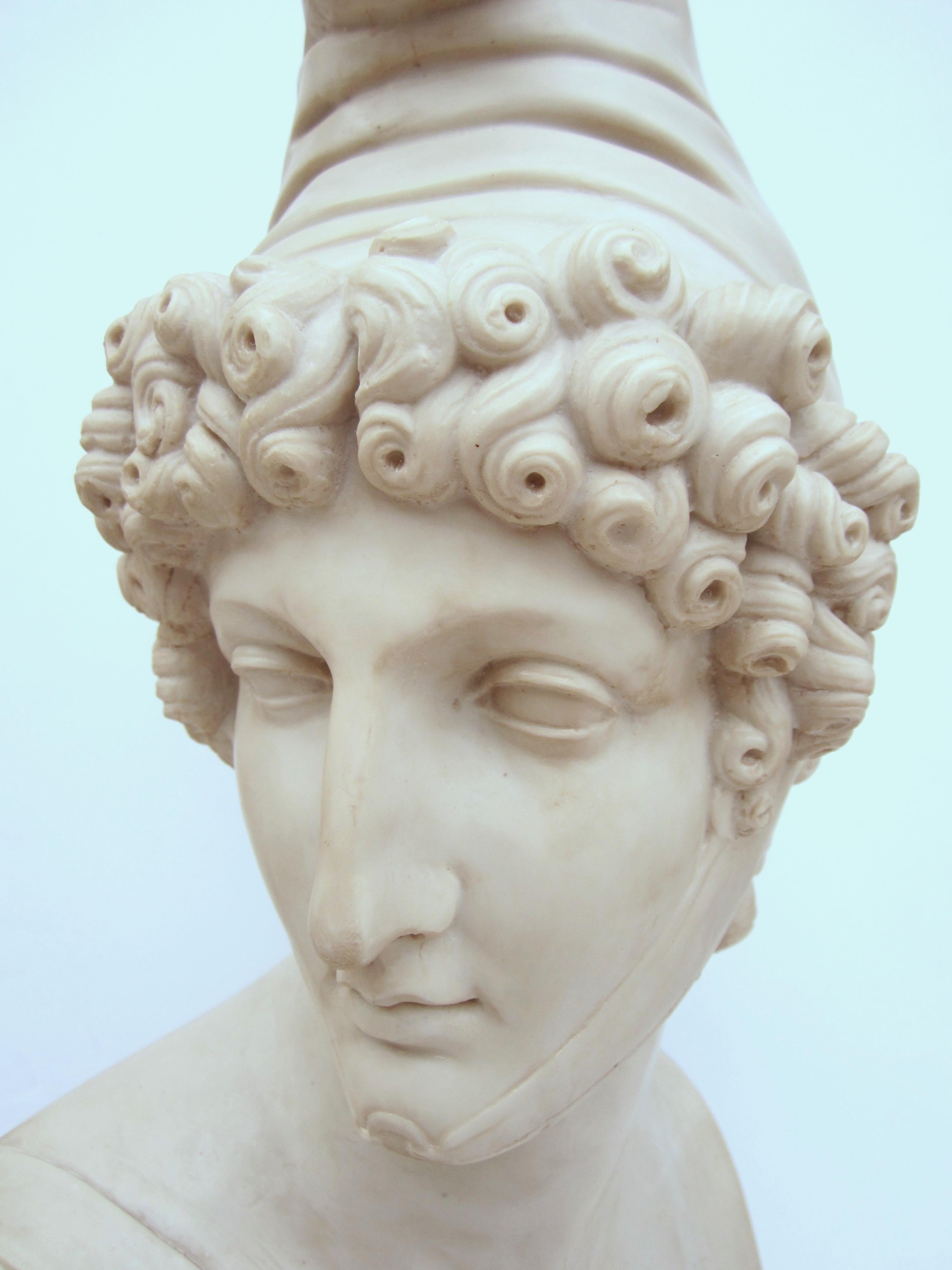 Marble composite bust.