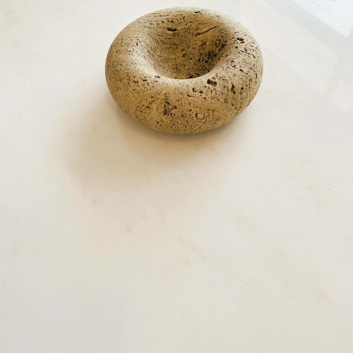 Collection of small travertine bowls by Egidio Di Rosa and Pier Alessandro Giusti for Up & Up, circa 197s.
Each bowl is of a different travertine ranging from heavily veined to almost clear.
Each in excellent condition with no chips or cracks.
  