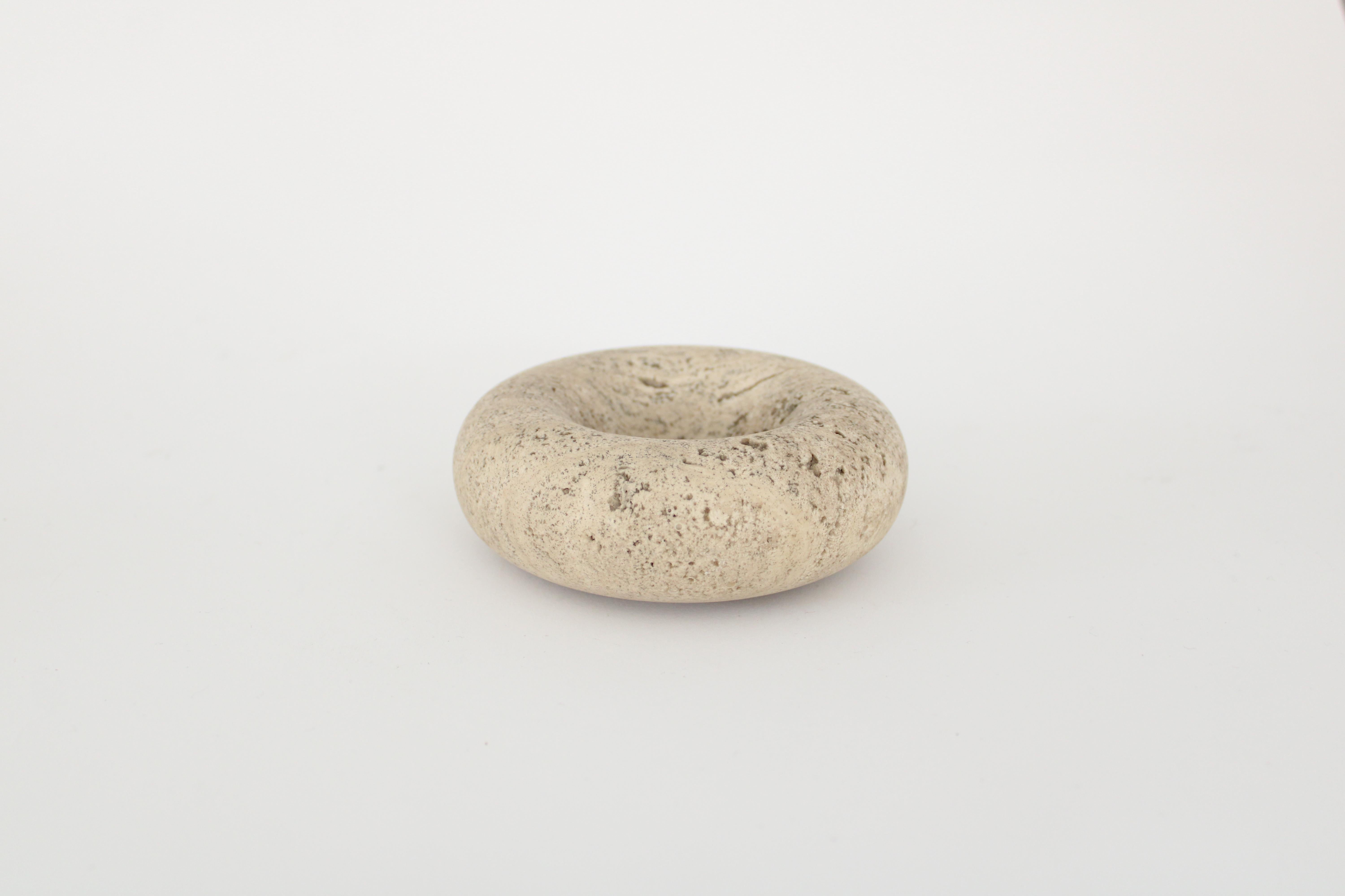Travertine Marble Conchetta Bowls for UP & UP by Egidio Di Rosa and Pier Alessandro Giusti