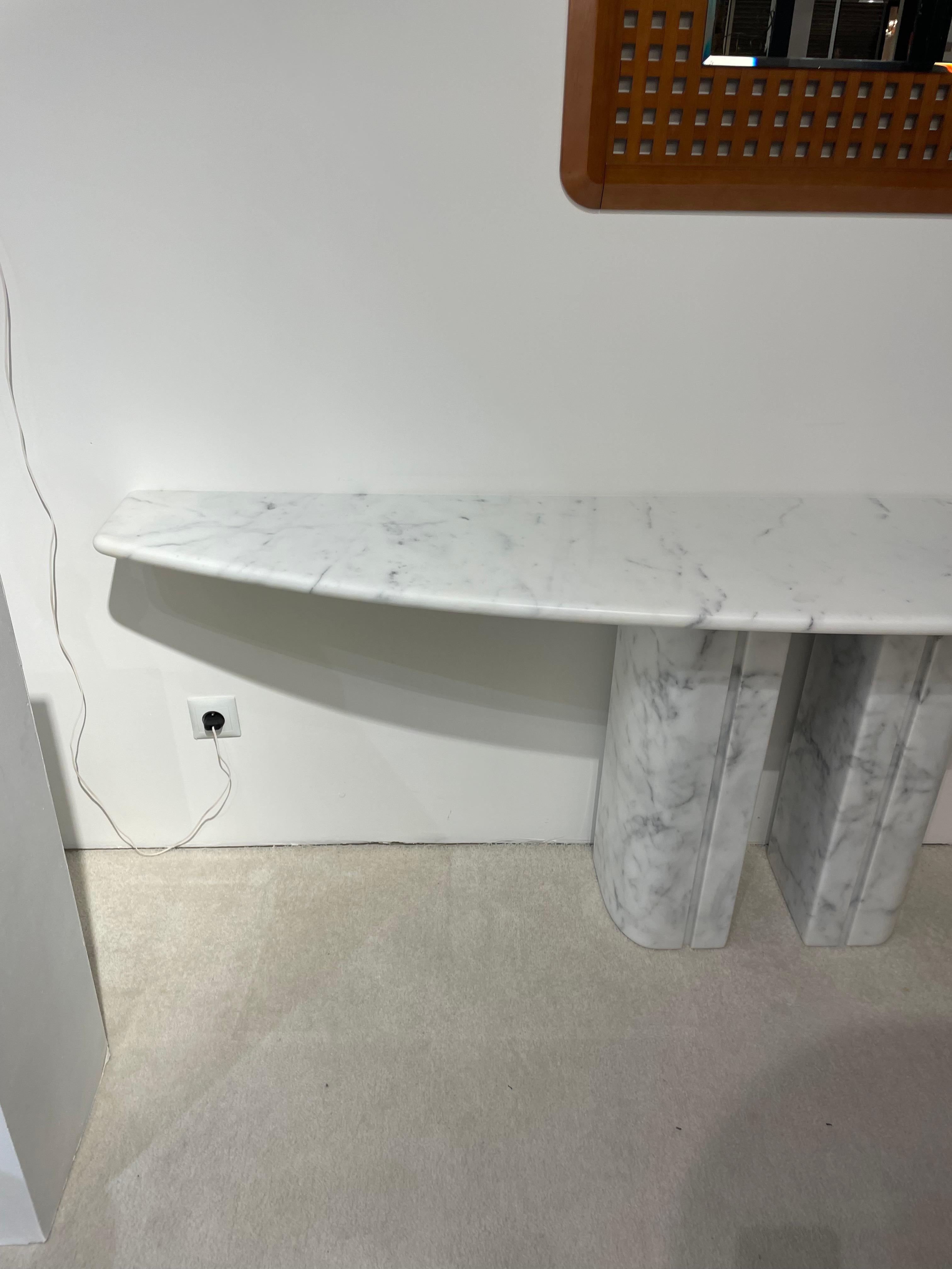 French Marble console 1970 For Sale