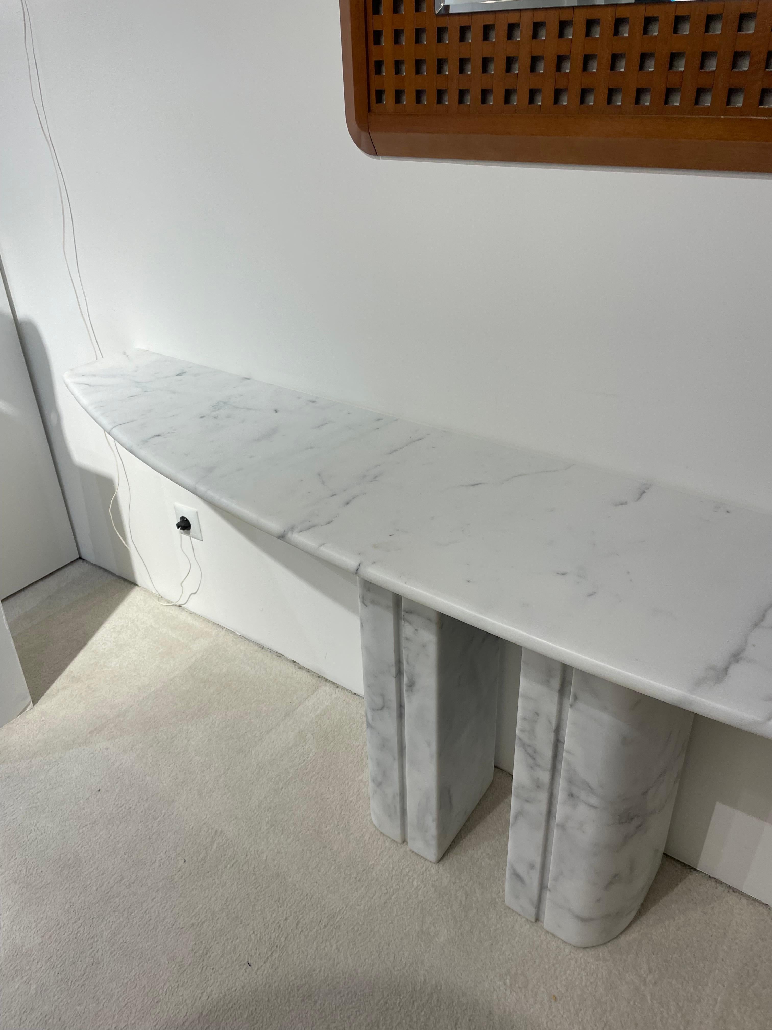 Marble console 1970 For Sale 2