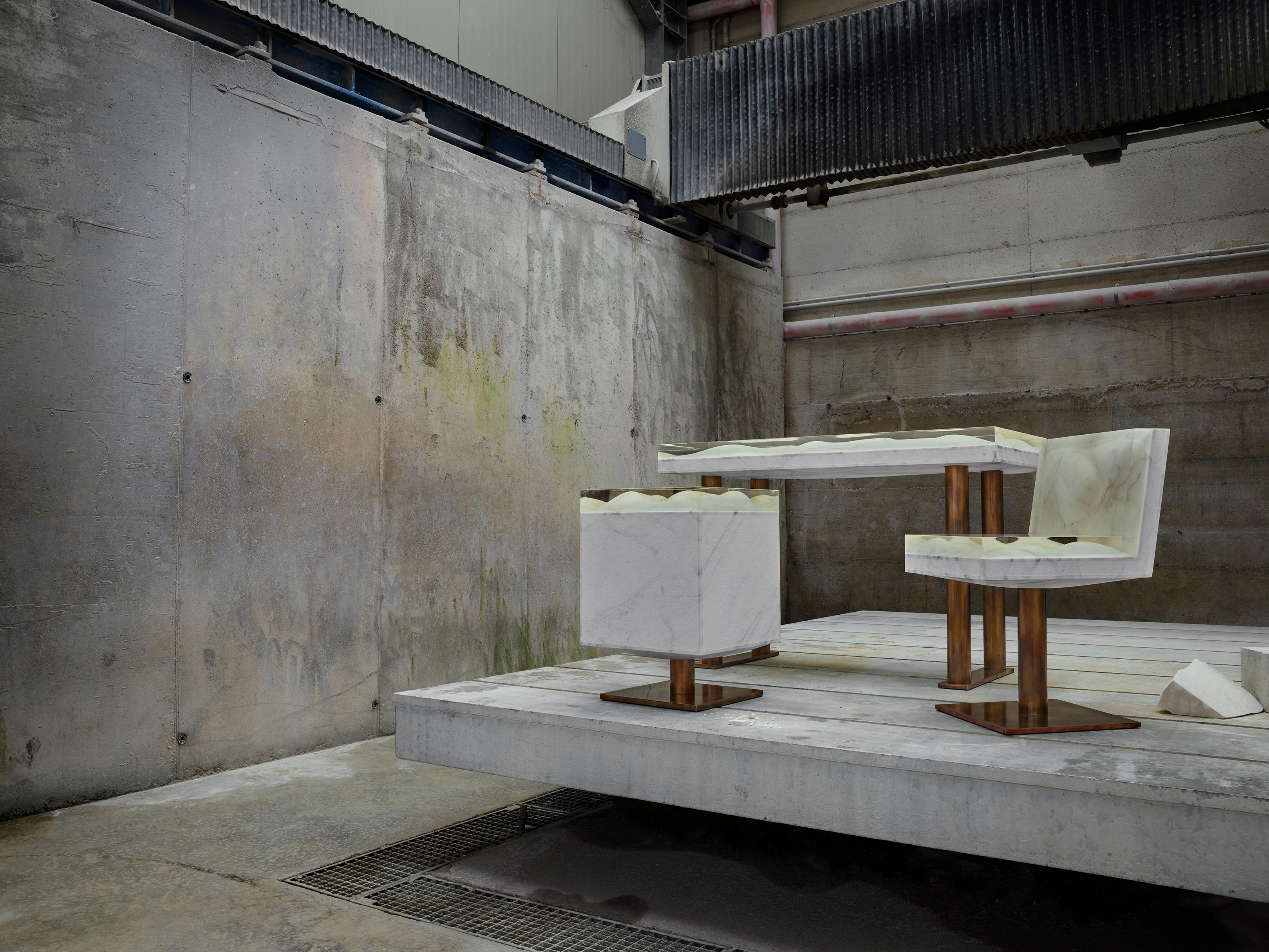 Marble Console by Jonathan Hansen In New Condition For Sale In Geneve, CH