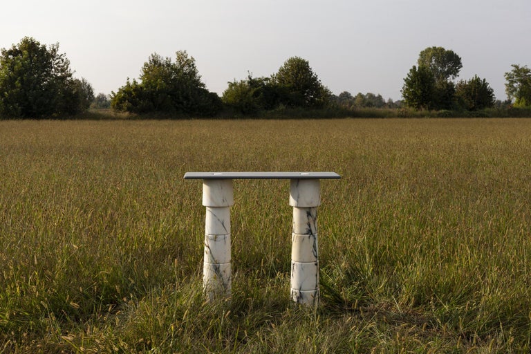 Post-Modern Marble Console by Samuele Brianza For Sale