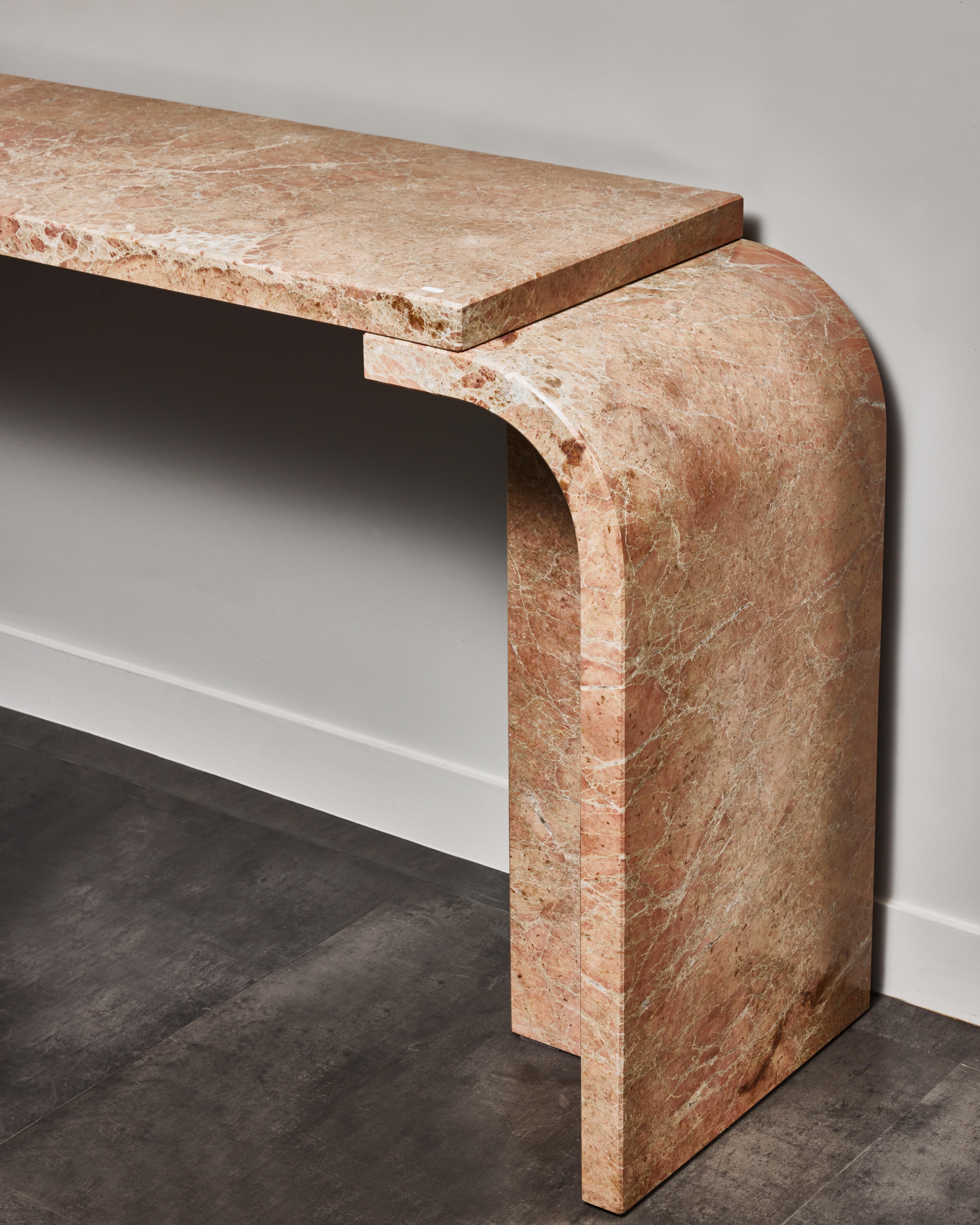 Contemporary Marble console by Studio Glustin For Sale