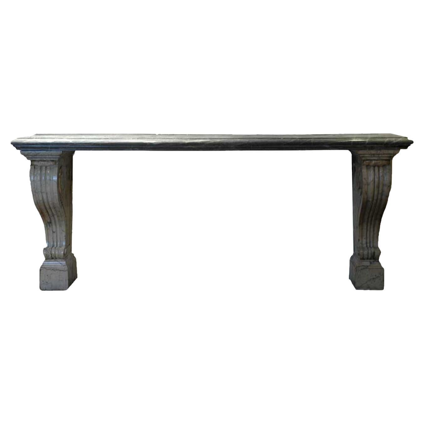 Marble Console Table For Sale