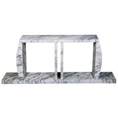 Marble Console Table Made by Ettore Sottsass (1917-2007), circa 1980, Italy
