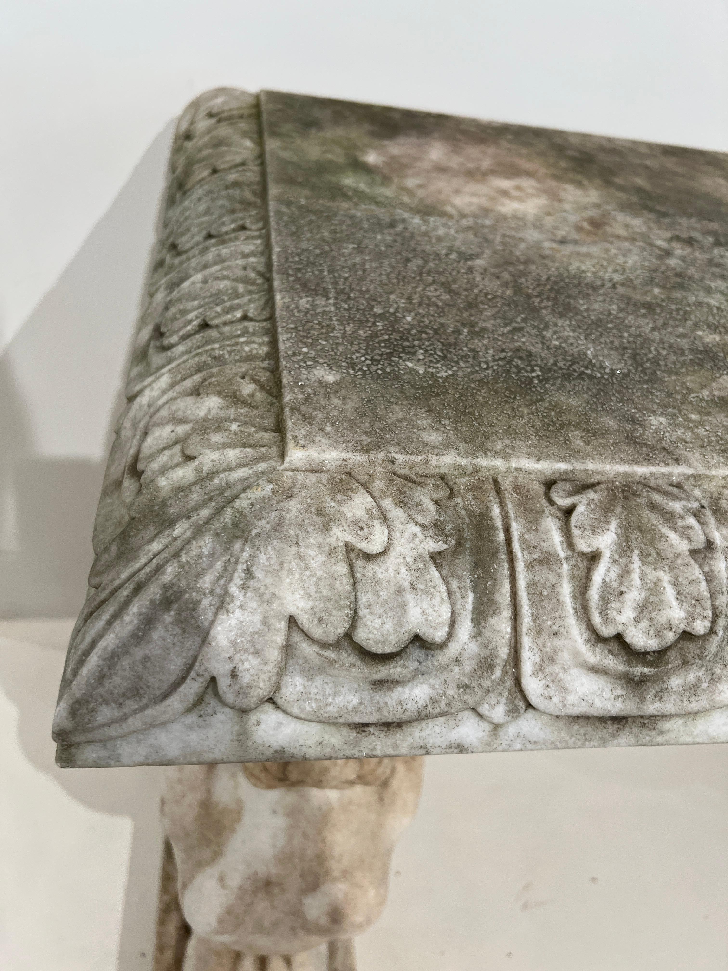 Marble Console with Sphinx Base 4