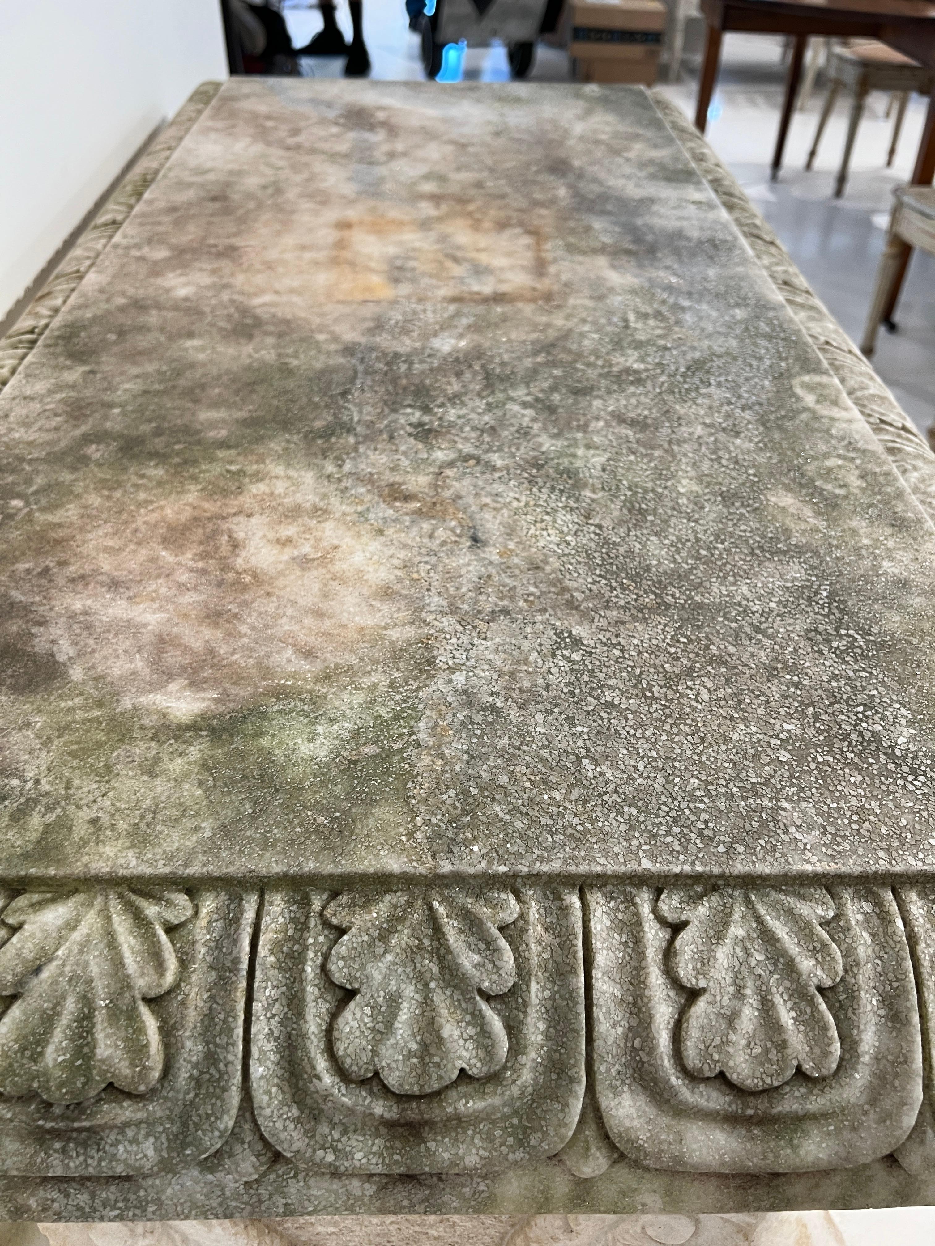 Marble Console with Sphinx Base 1