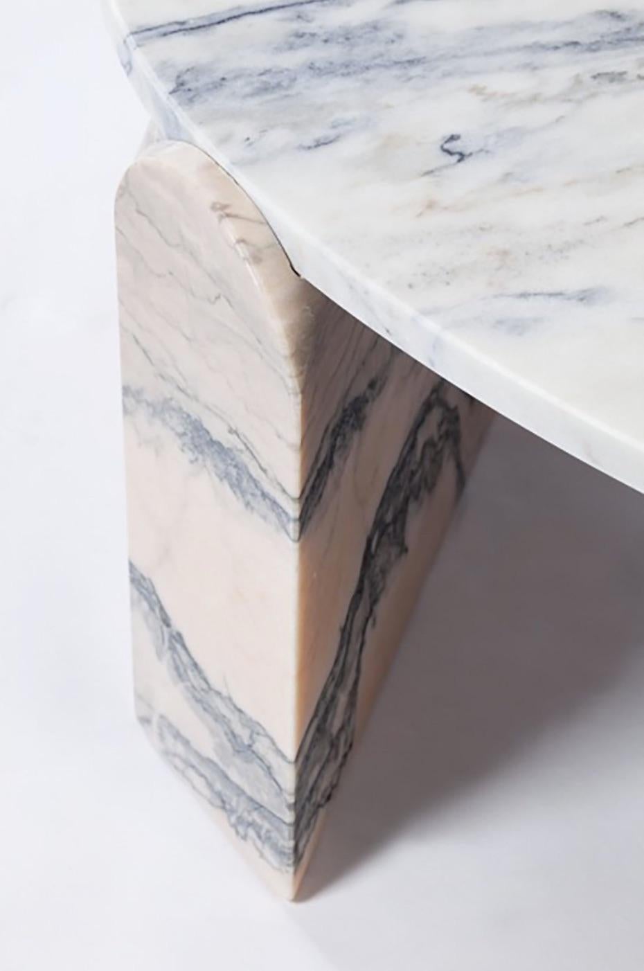 Table centrale en marbre contemporaine Jean en vente 1