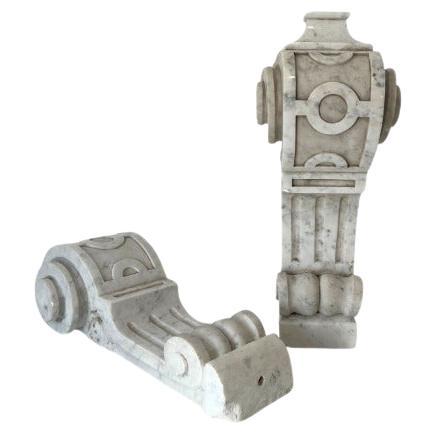 Marble Corbels, a pair