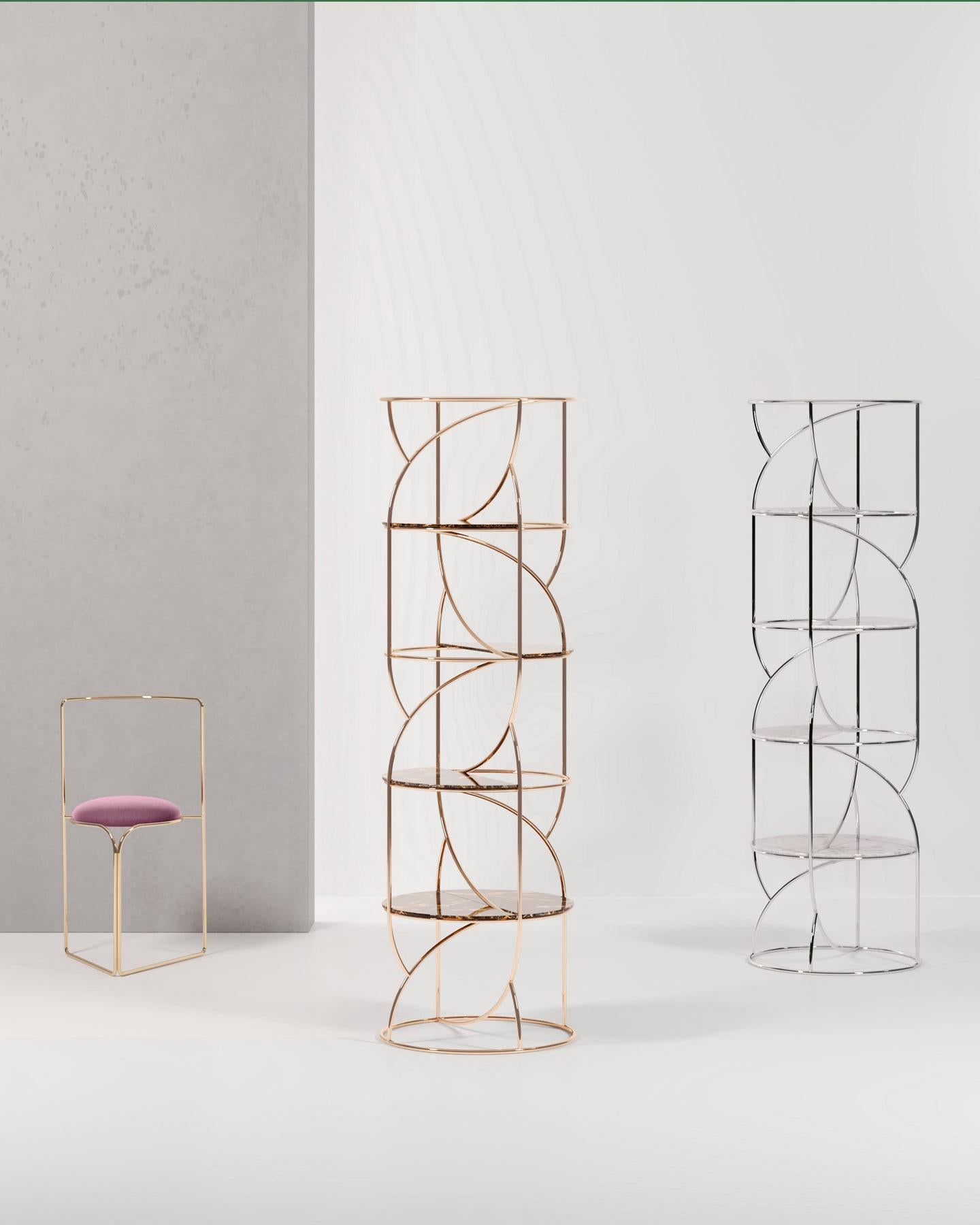 Post-Modern Marble Cosette 180 Shelf by GIROTTI ENRICO For Sale