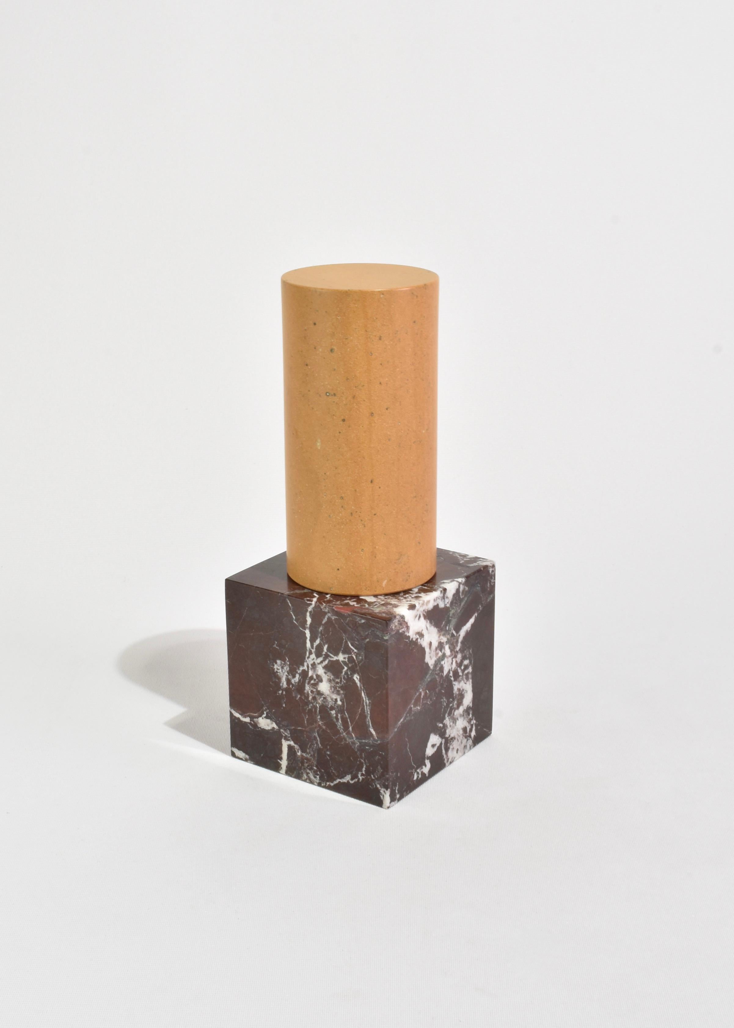 Contemporary Marble Cube Bookend For Sale