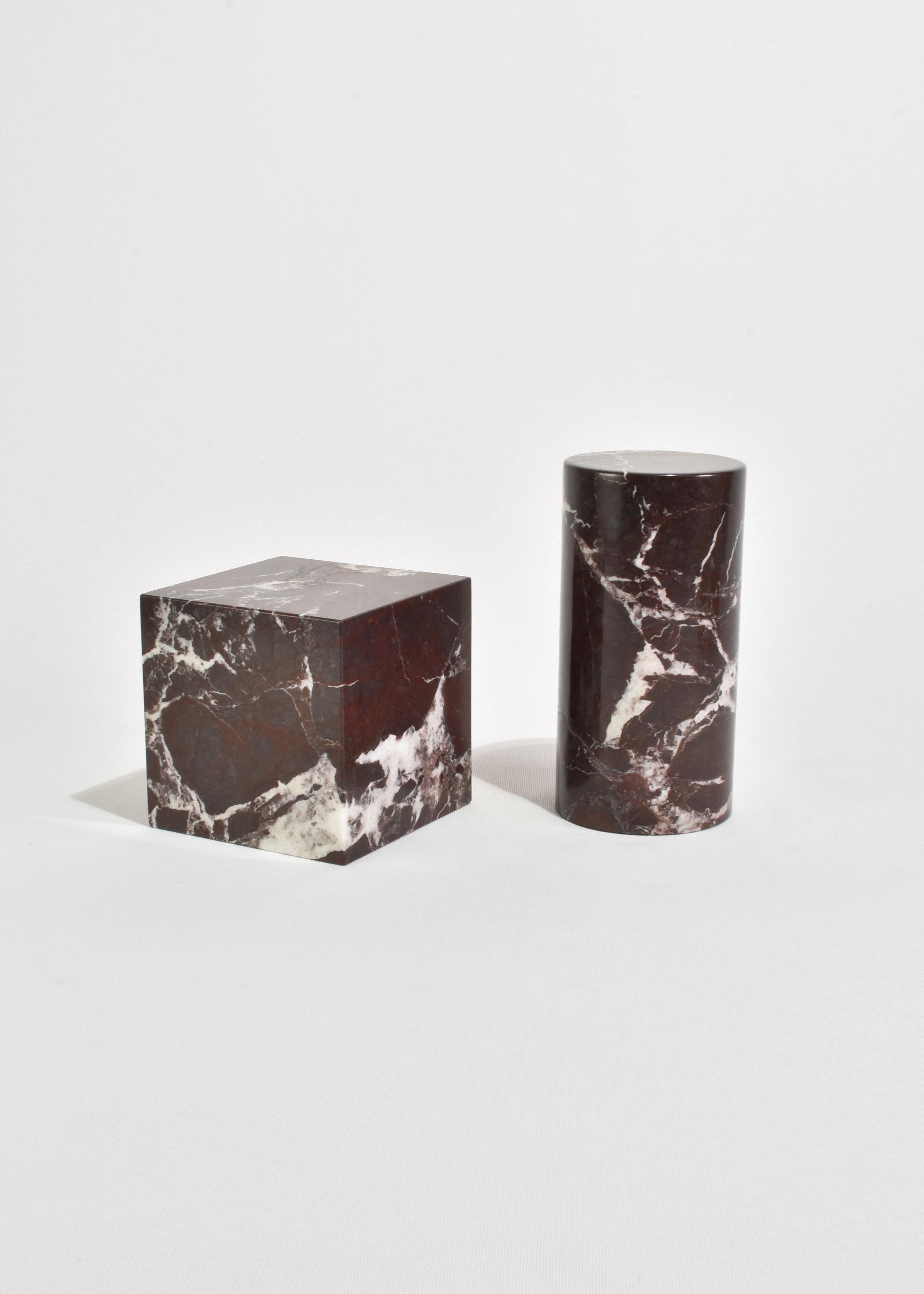 Marble Cube Bookend For Sale 3