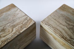 Marble Cube Side Table