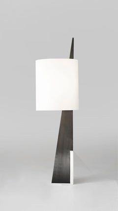 Marble Cut Triangle I Table Lamp by Square in Circle