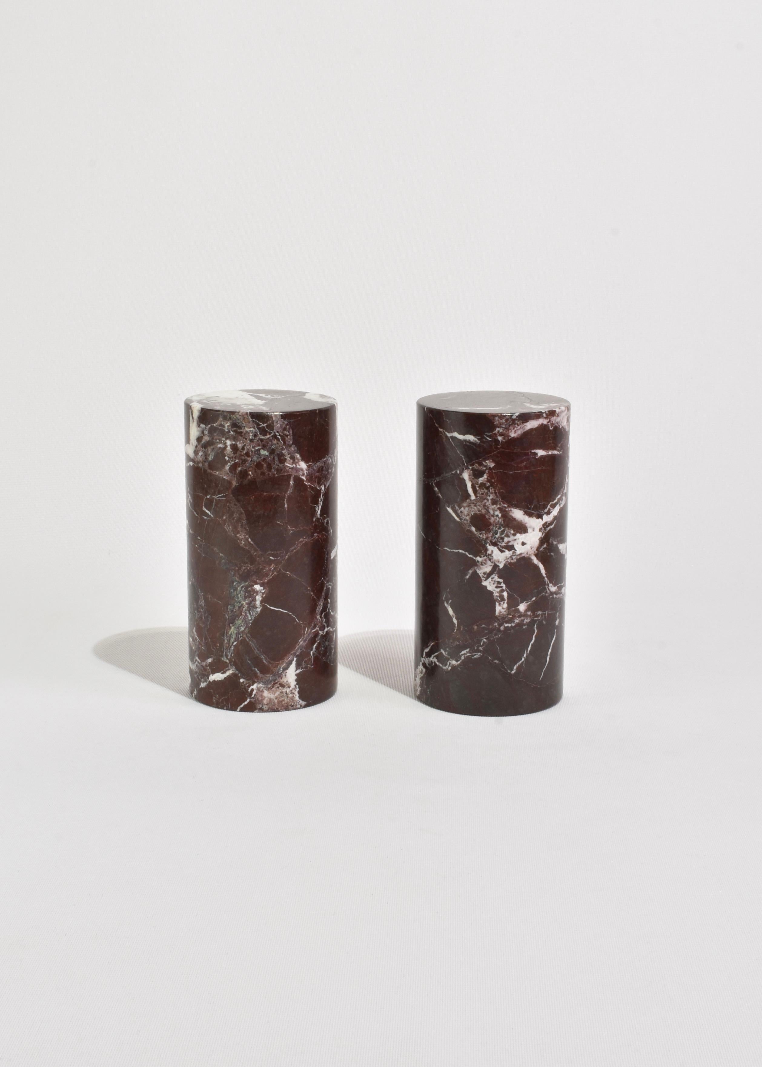 Marble Cylinder Bookend For Sale 2
