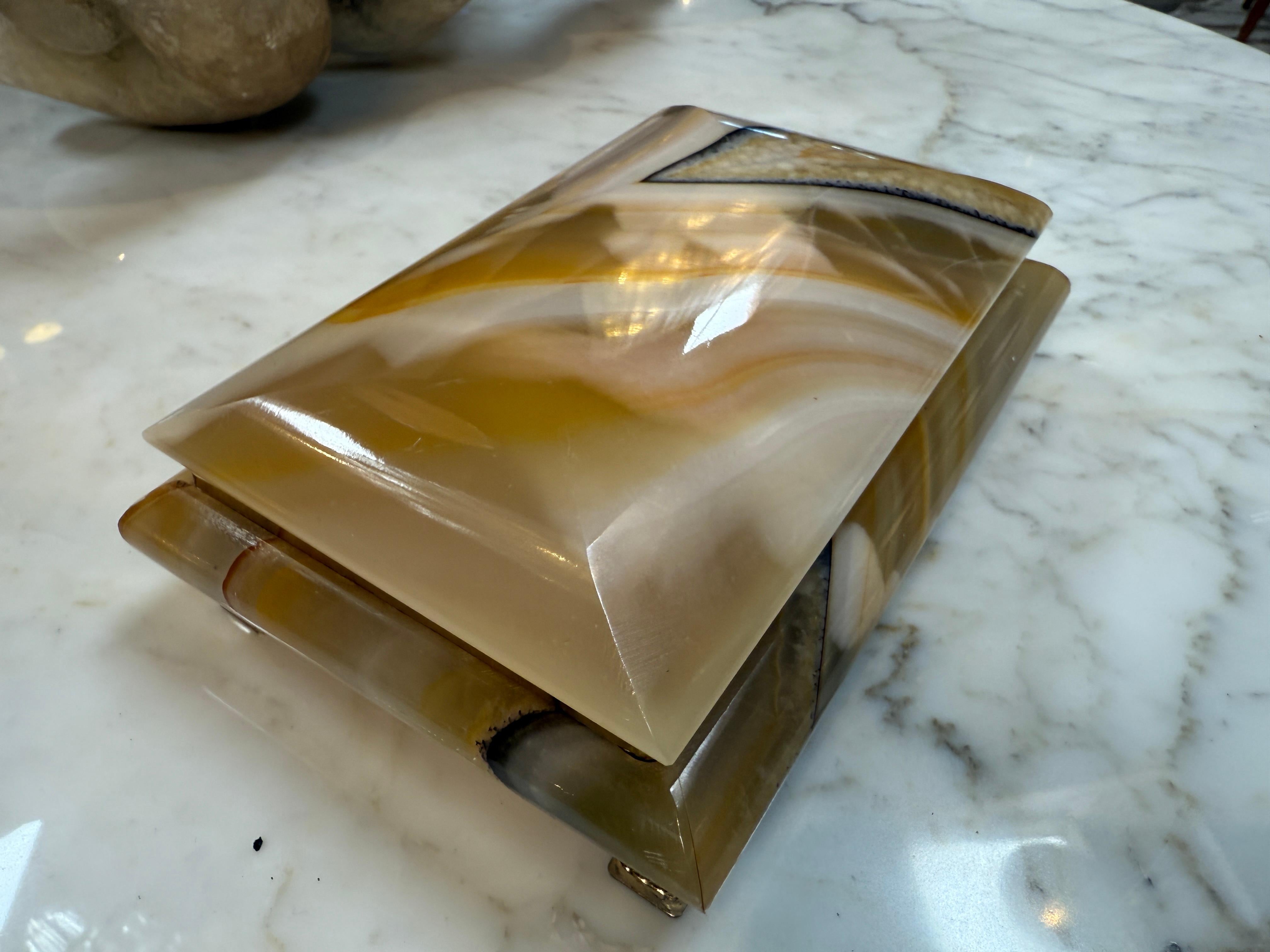 Italian Marble Decretive Box For Sale