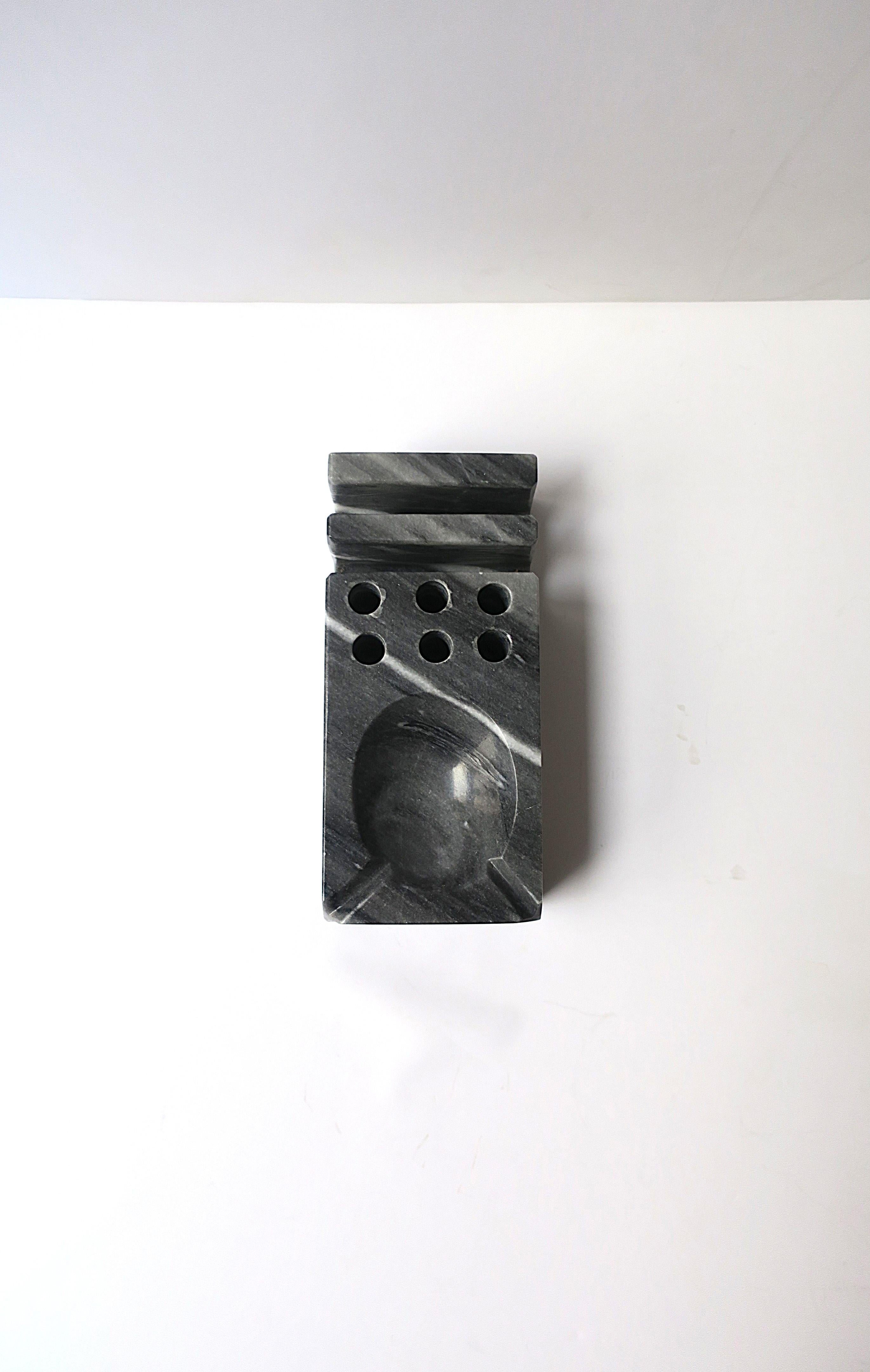 Marble Desk Pen Holder Organizer For Sale 5