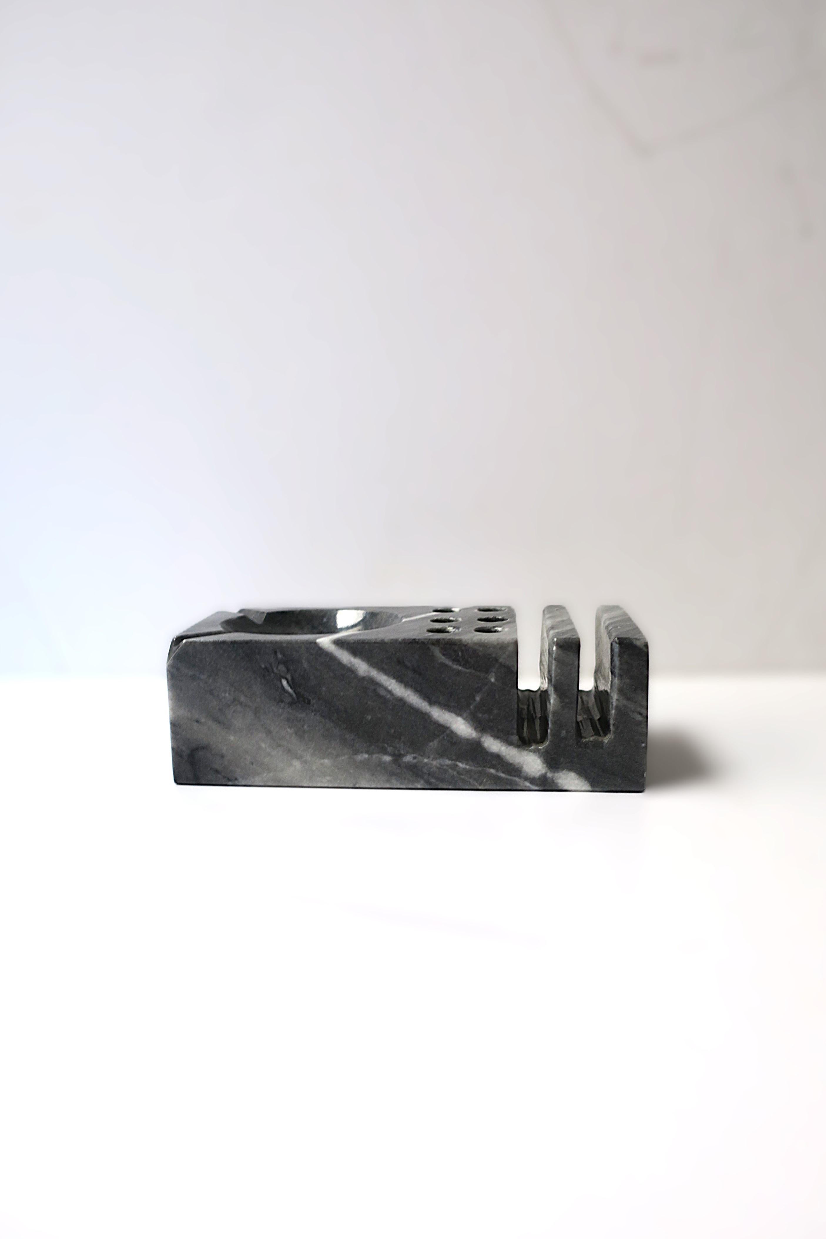 Marble Desk Pen Holder Organizer For Sale 1