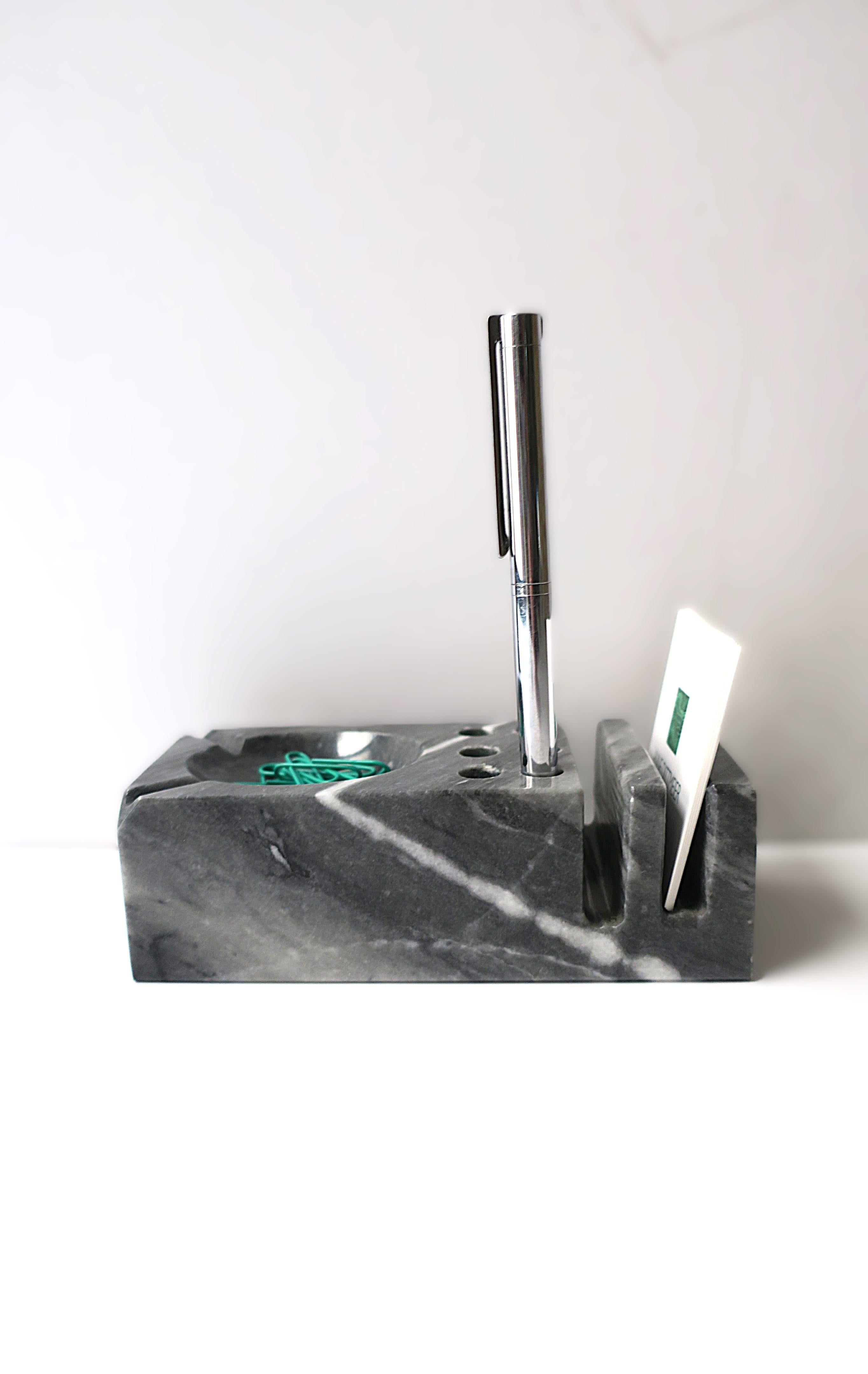 Marble Desk Pen Holder Organizer For Sale 3