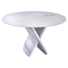 Balance Contemporary Marble Dining Round Table by Dovain Studio & Sergio Prieto