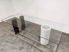 Marble Dining Table by Lella & Massimo Vignelli for Casigliani, 1970s