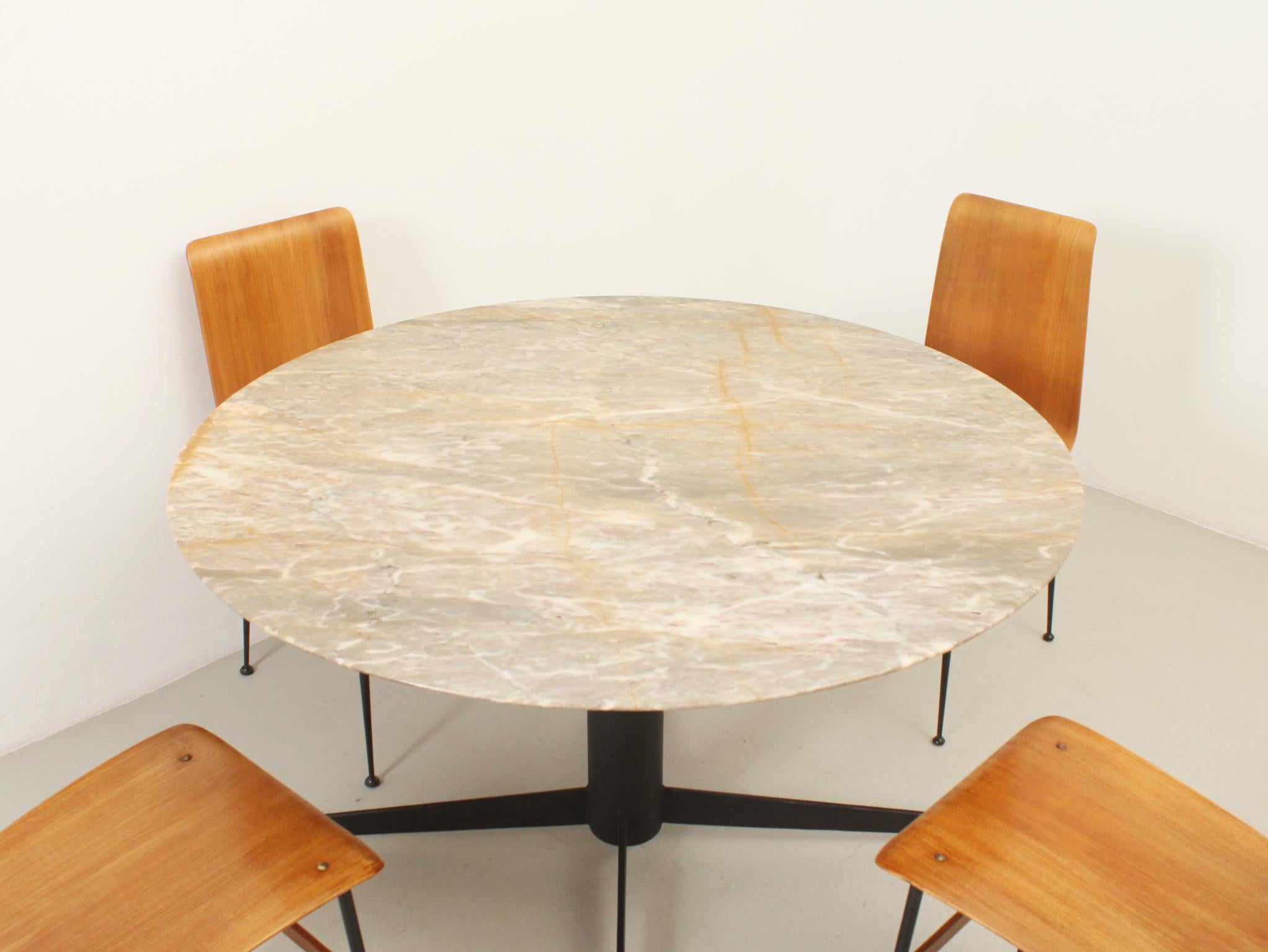 Mid-20th Century Marble Dining Table from 1950s, Spain For Sale