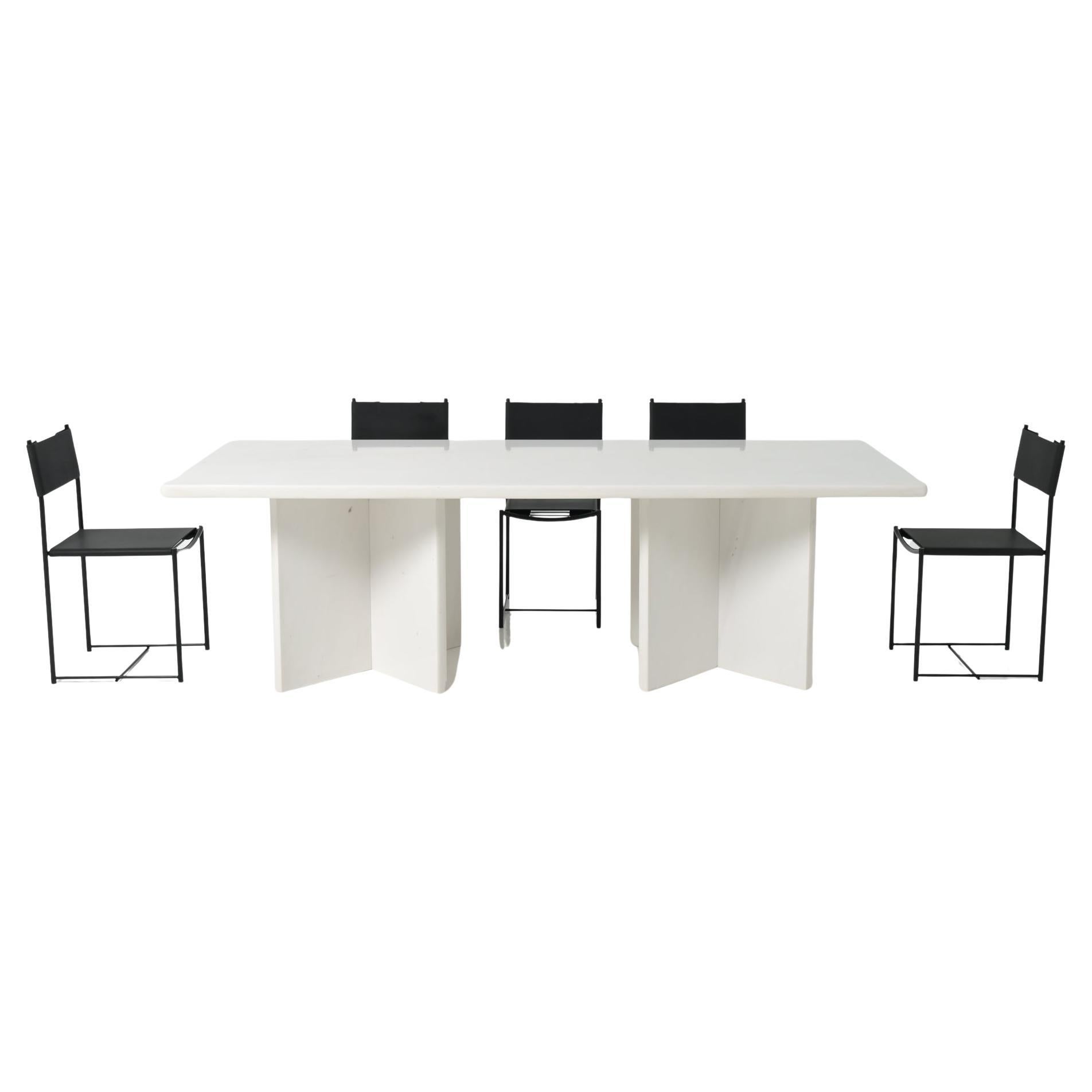 Marble Dining Table from the 1970s en vente