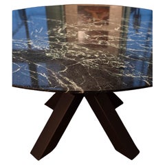 Marble dining table in Api verdi colour