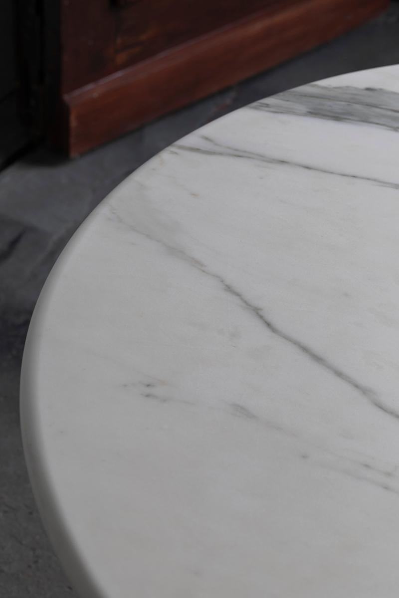 Marble dining table in style of Angelo Mangiarotti, Italy, 1970s For Sale 5