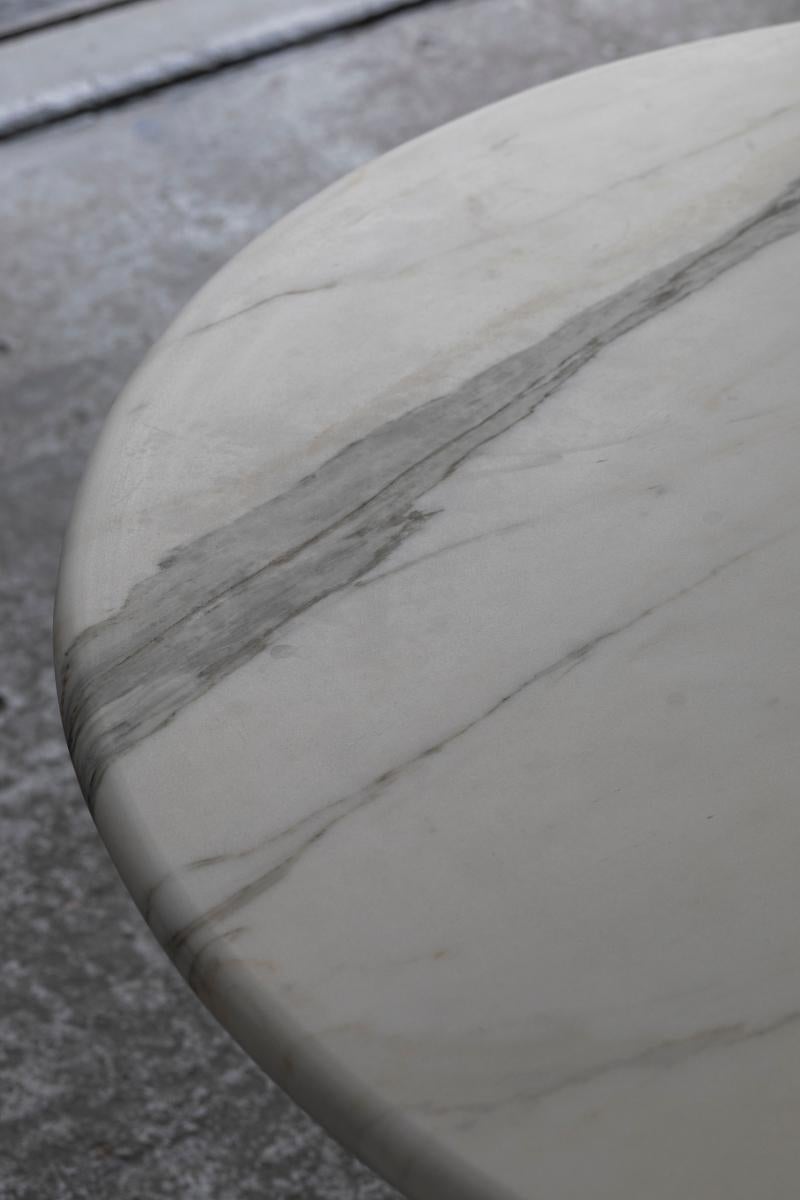 Marble dining table in style of Angelo Mangiarotti, Italy, 1970s For Sale 7