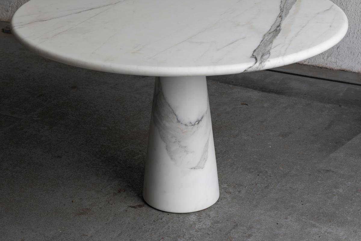 Marble dining table in style of Angelo Mangiarotti, Italy, 1970s For Sale 9
