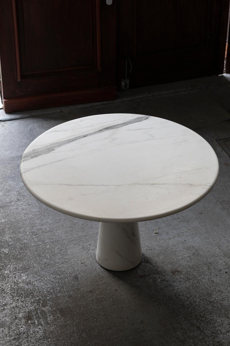 Marble dining table in style of Angelo Mangiarotti, Italy, 1970s For Sale 14