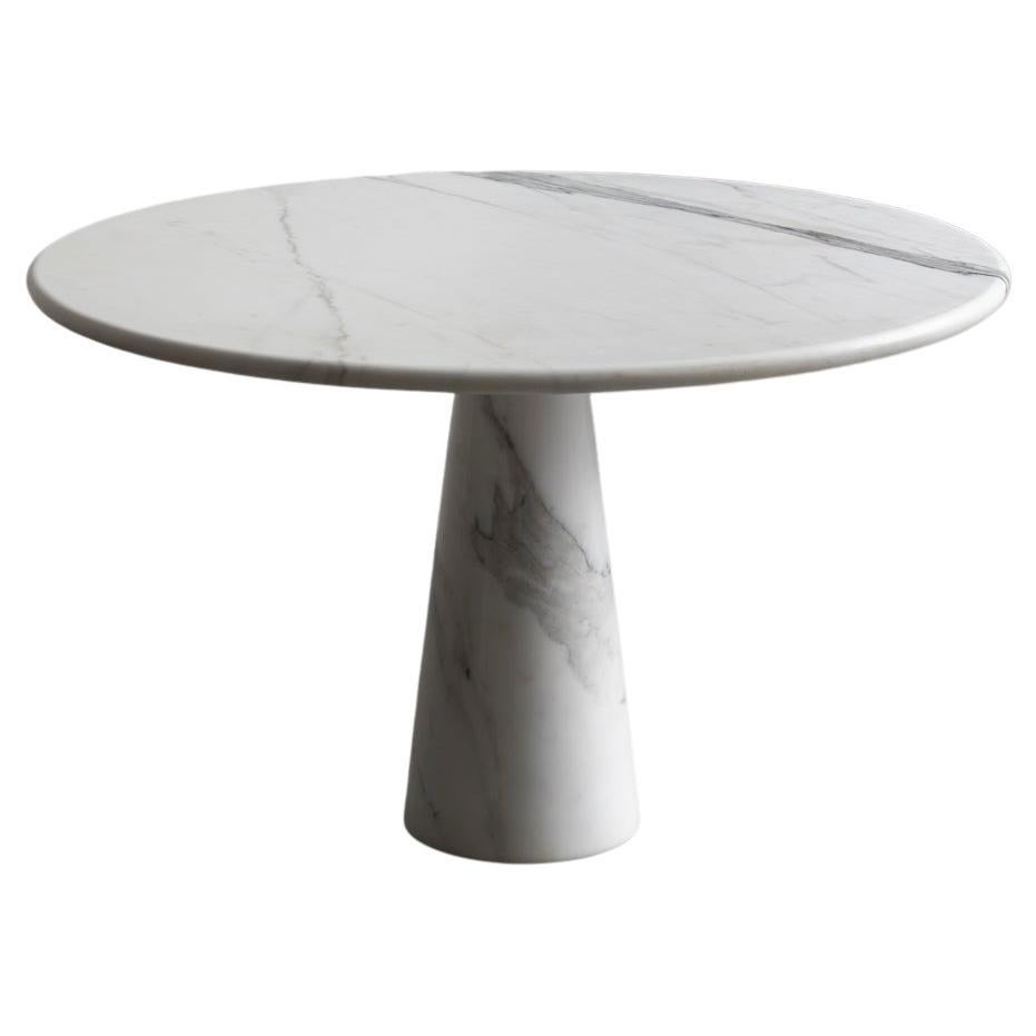 Marble dining table in style of Angelo Mangiarotti, Italy, 1970s For Sale