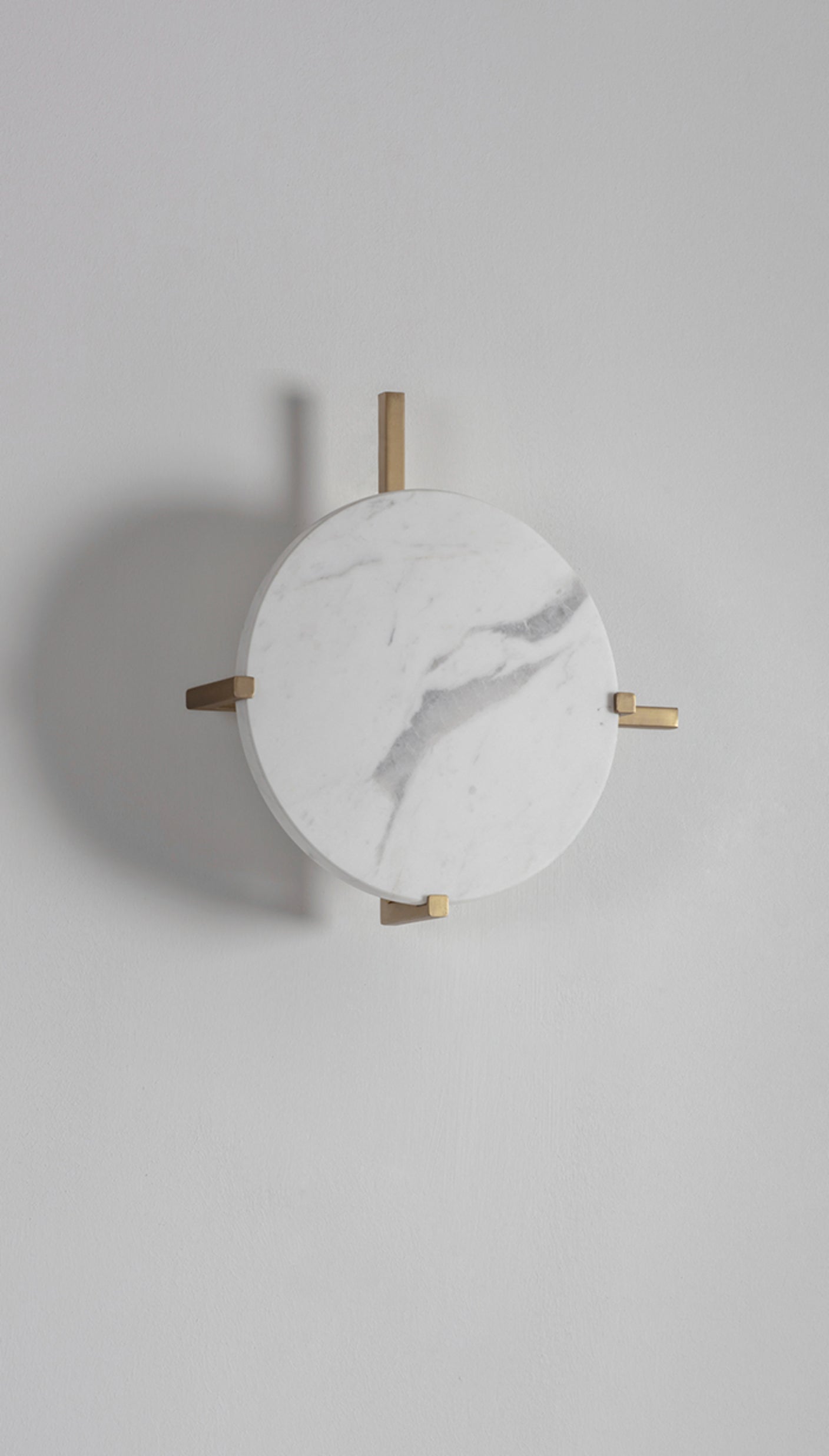 Marble Disc Wall Light by Square in Circle