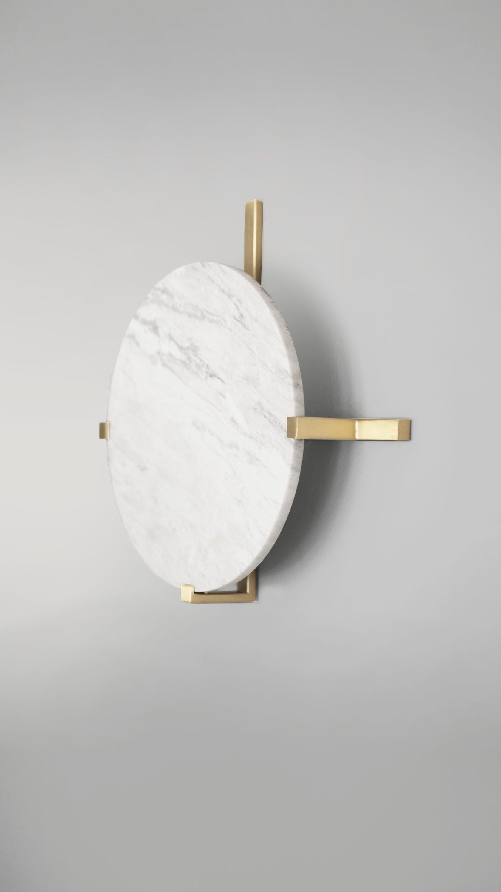marble disc wall light