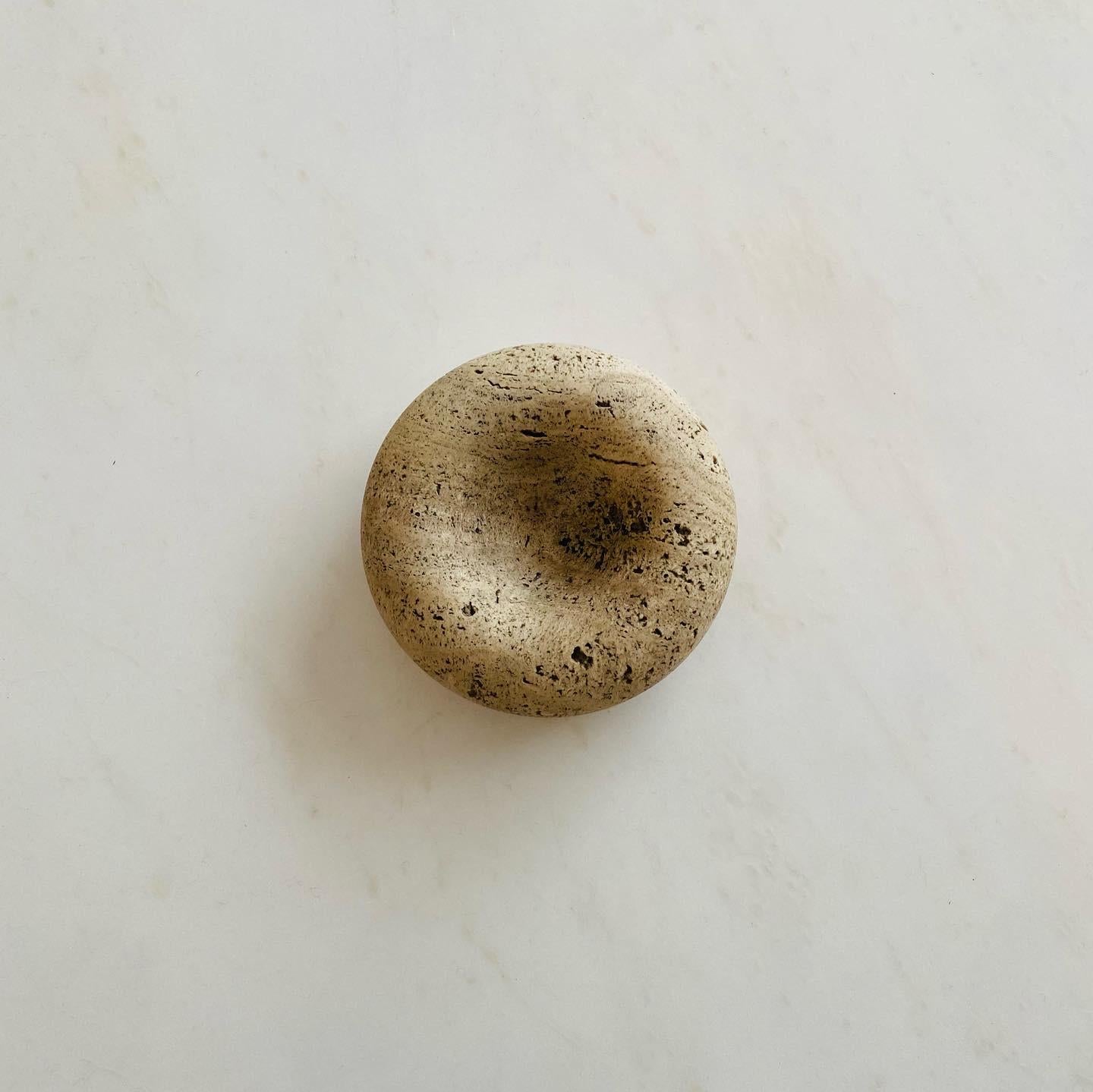 Travertine Marble Dishes Up & Up International by Egidio Di Rosa and Pier Alessandro Giusti