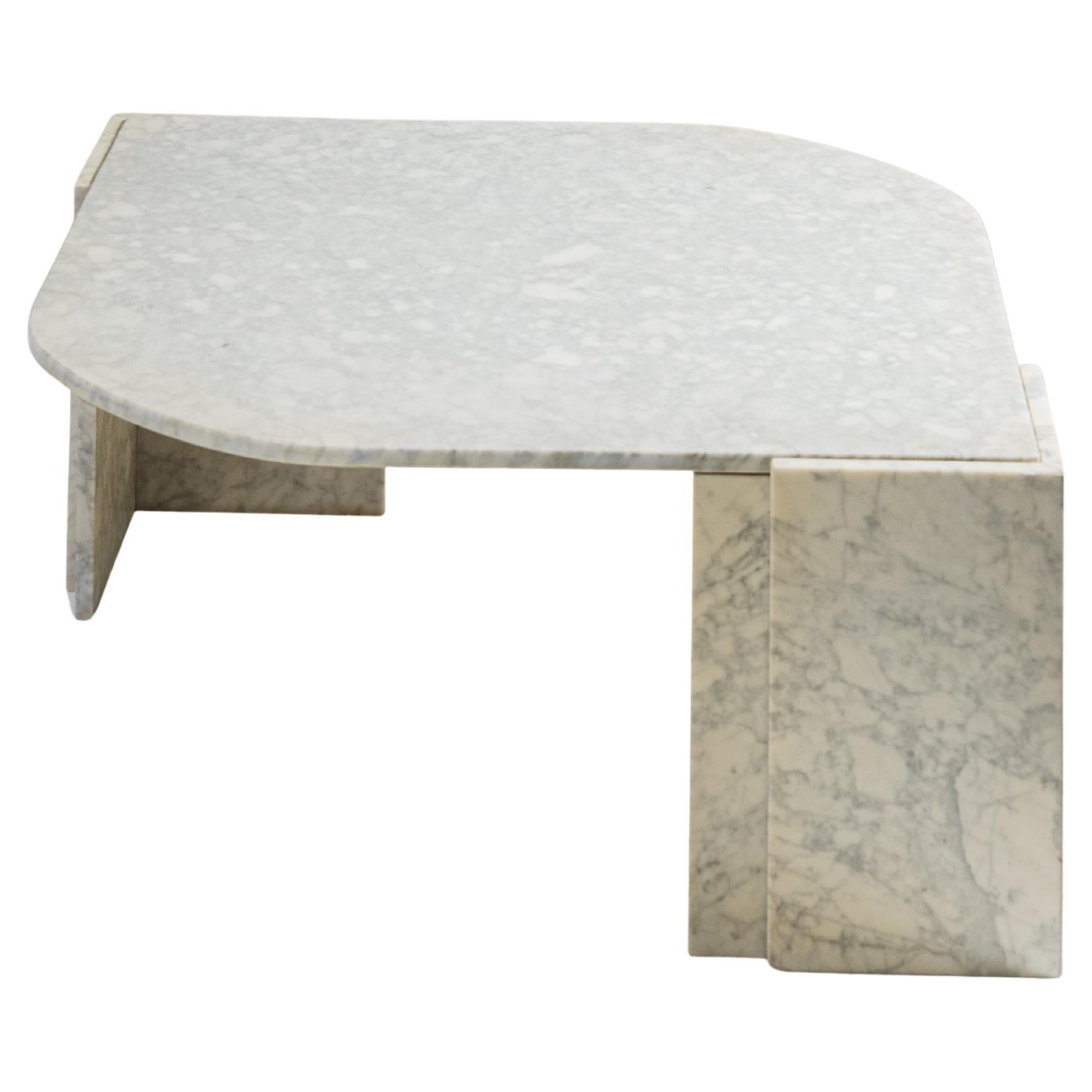 Marble drop coffee table, 1980s
