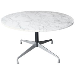 Marble Eames Aluminum Group Dining Table for Herman Miller