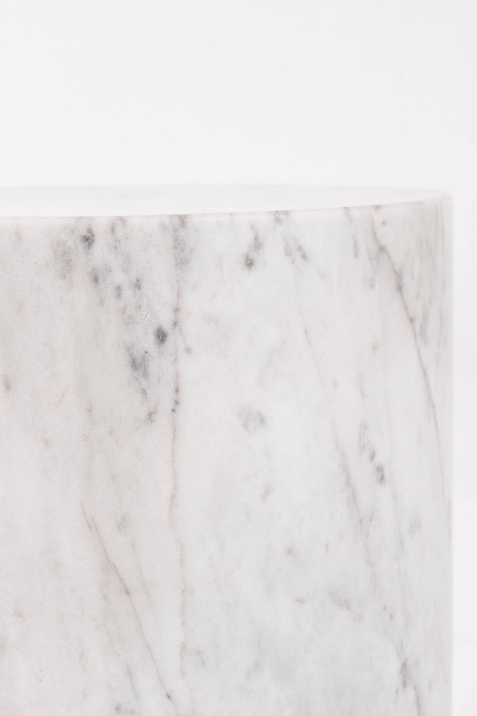 American Marble End Table in the Style of Lucia Mercer For Sale